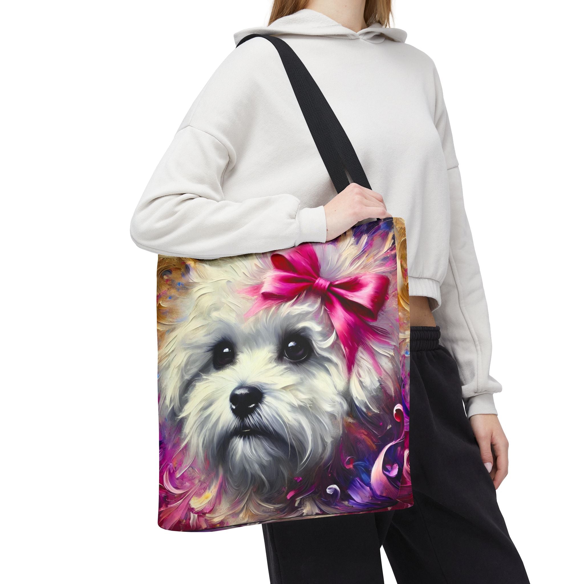 Bichon Frise Tote Bag | Stunning Swirl Dog Lover Gift