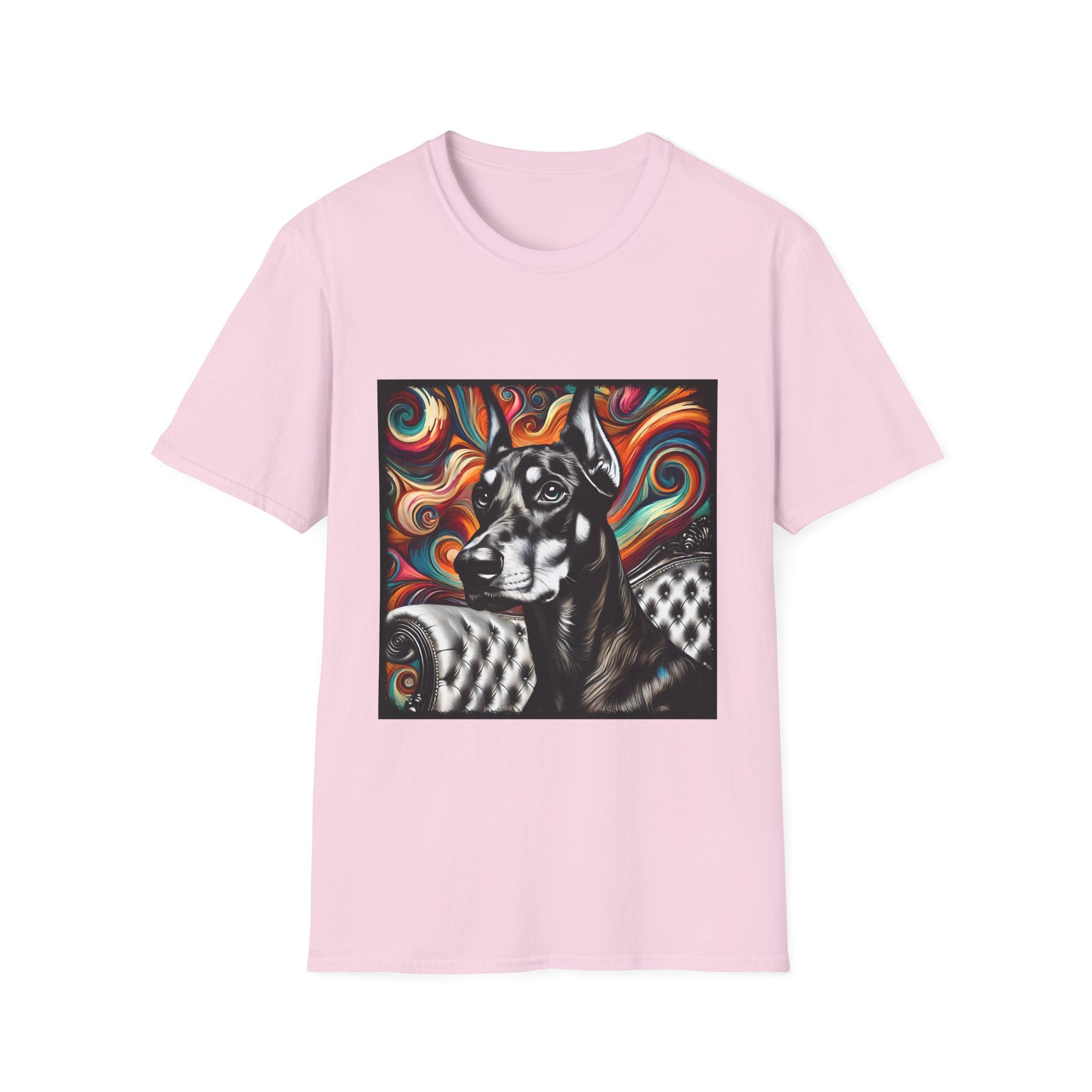 Doberman Pinscher B&W Bold | Unisex Dog T-Shirt