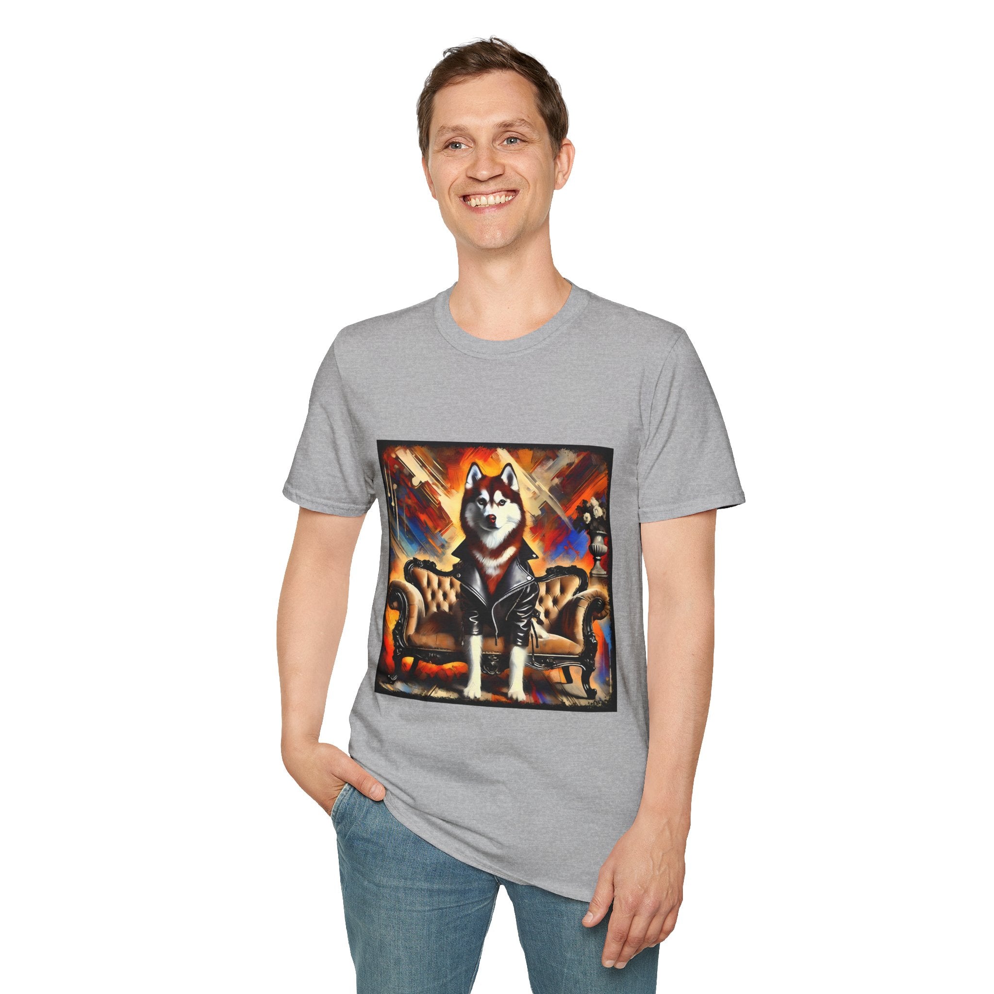 Siberian Husky Vivid Classic | Unisex Dog T-Shirt