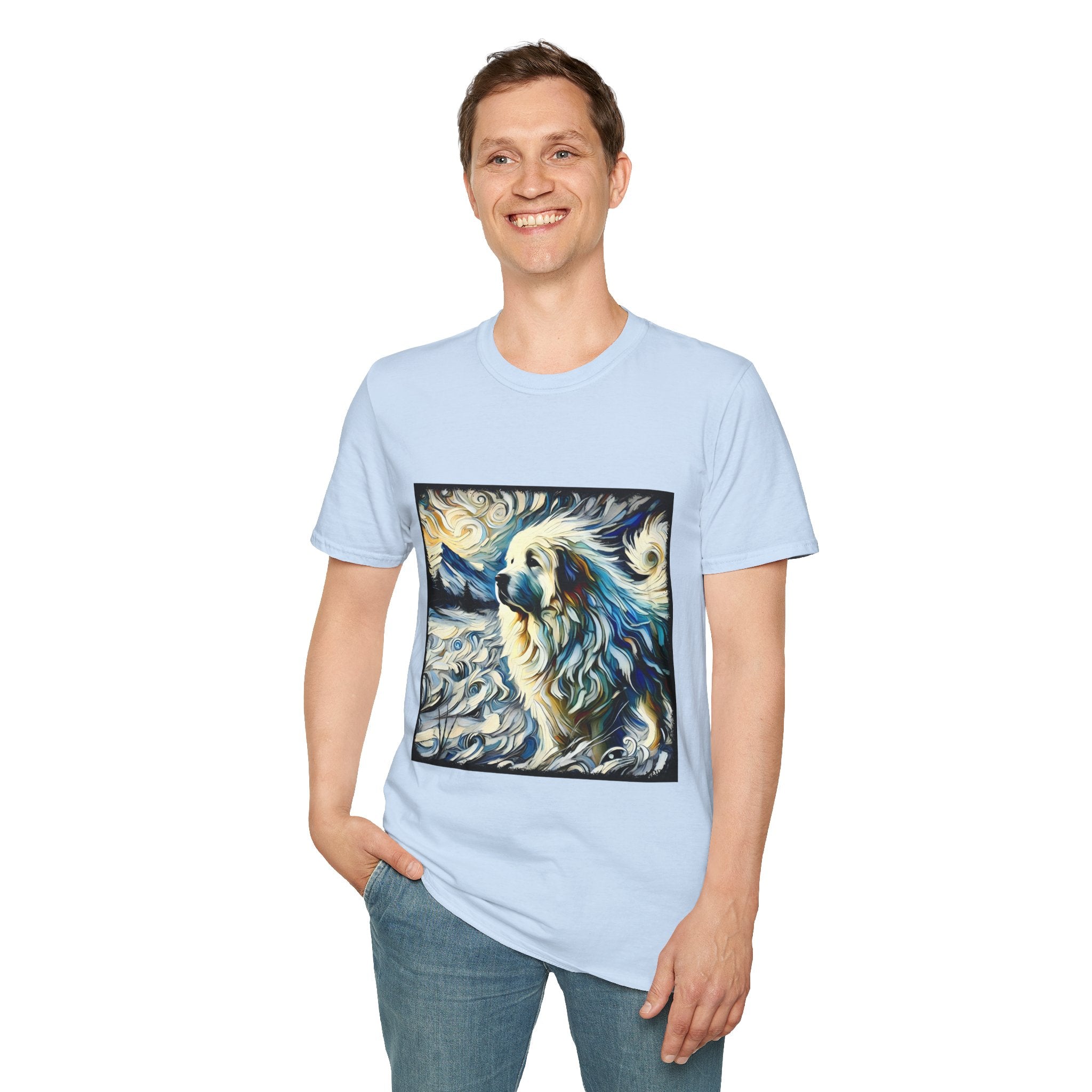 Great Pyrenees Snow Swirl | Unisex Dog T-Shirt