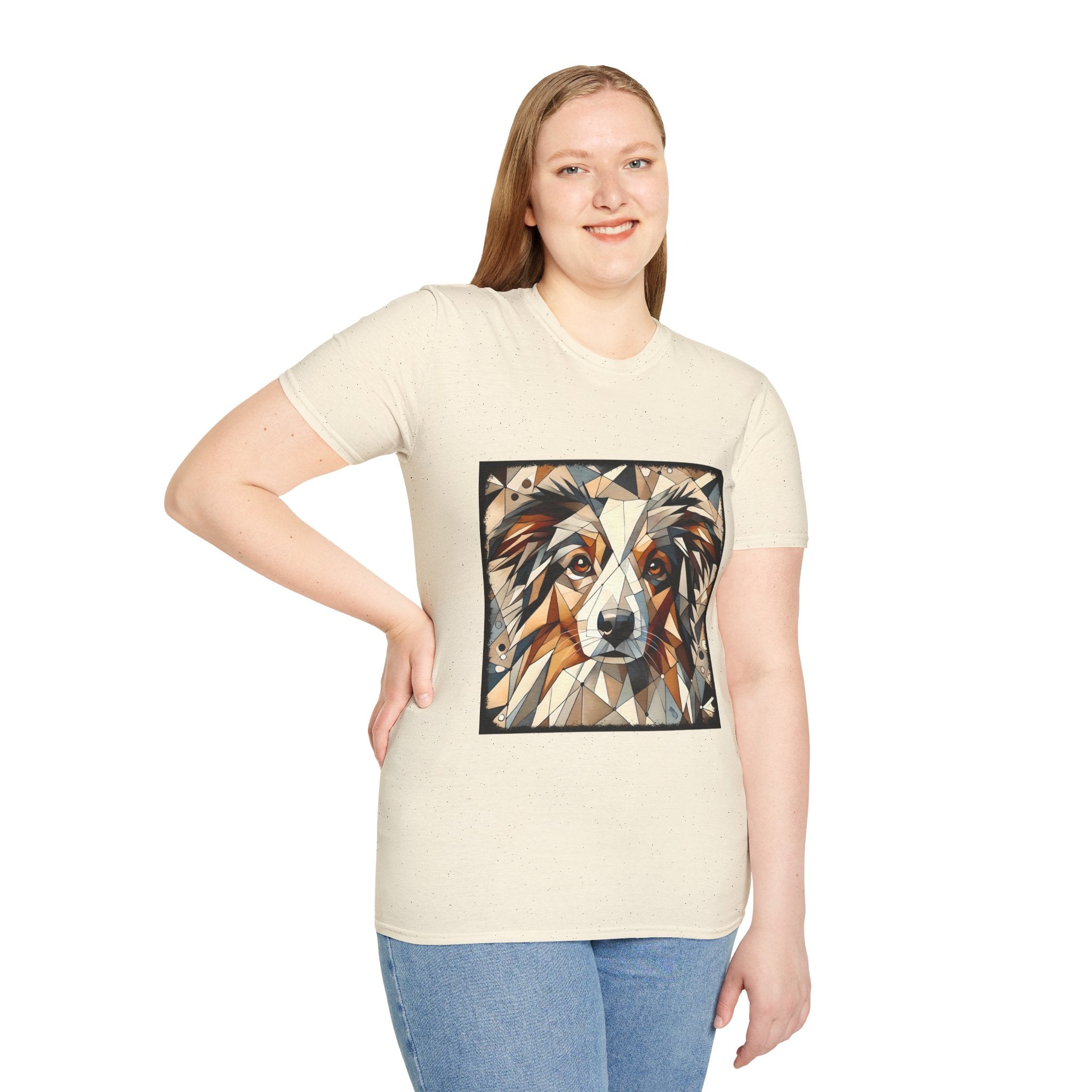 Australian Shepherd Warm Geometric | Unisex Dog T-Shirt