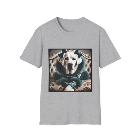 Labrador Retriever Fierce Chic design dog lover unisex t-shirt in sport grey