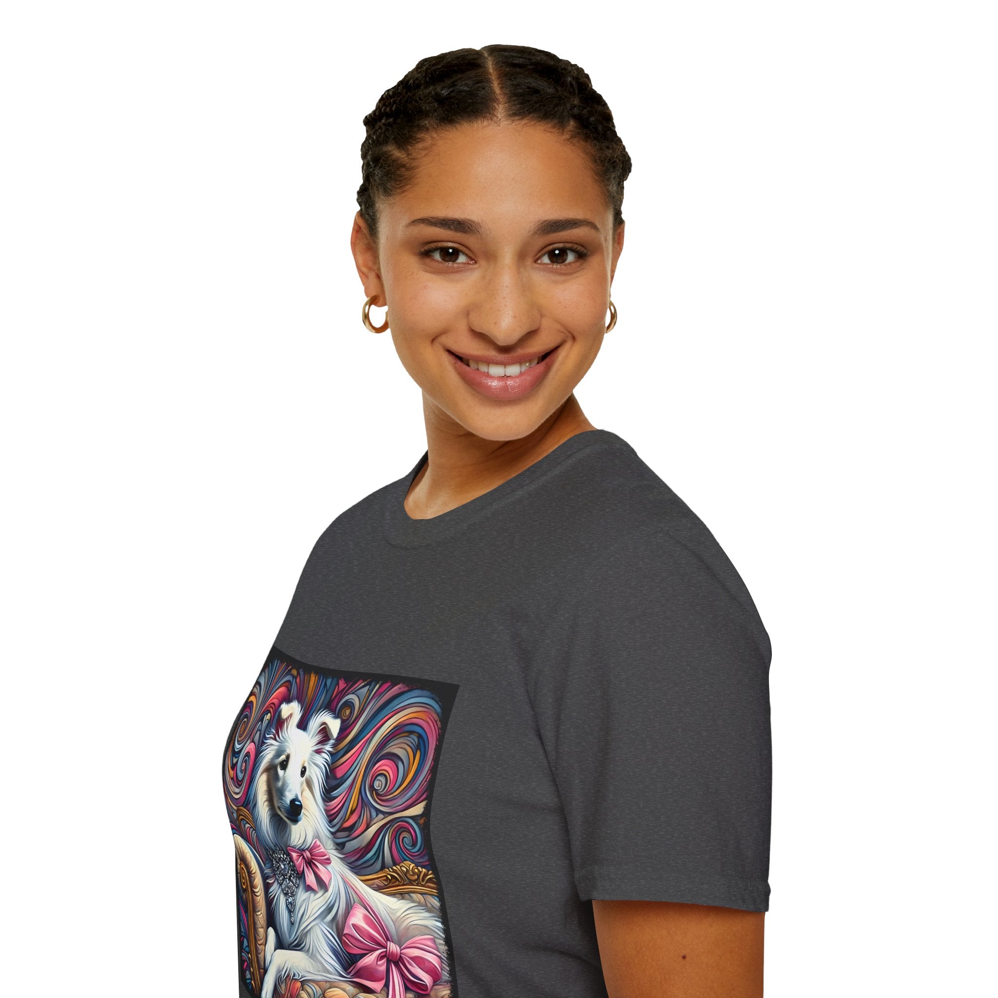 Collie Pink Princess Swirl | Unisex Dog T-Shirt