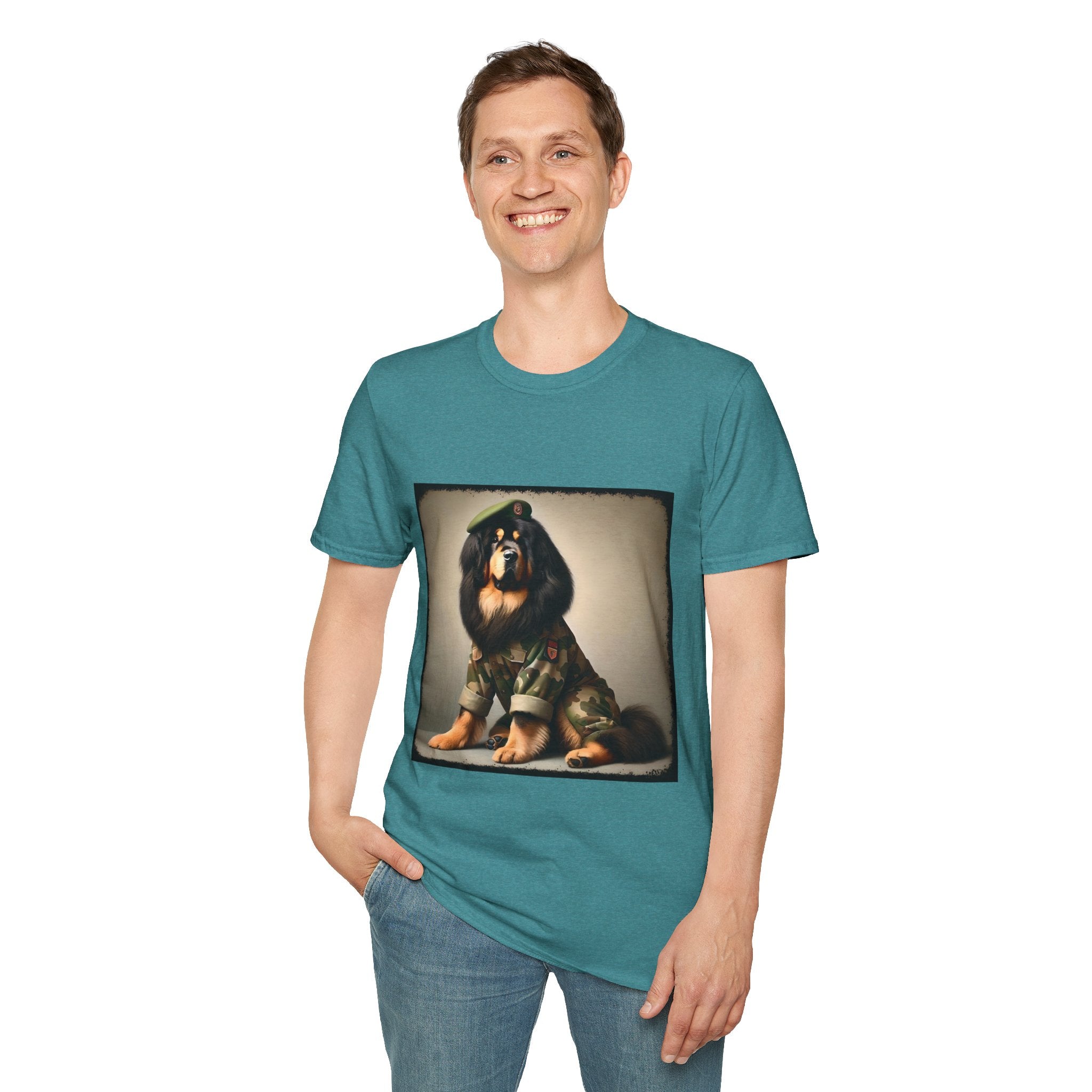 Tibetan Mastiff Camo Cutie | Unisex Dog T-Shirt