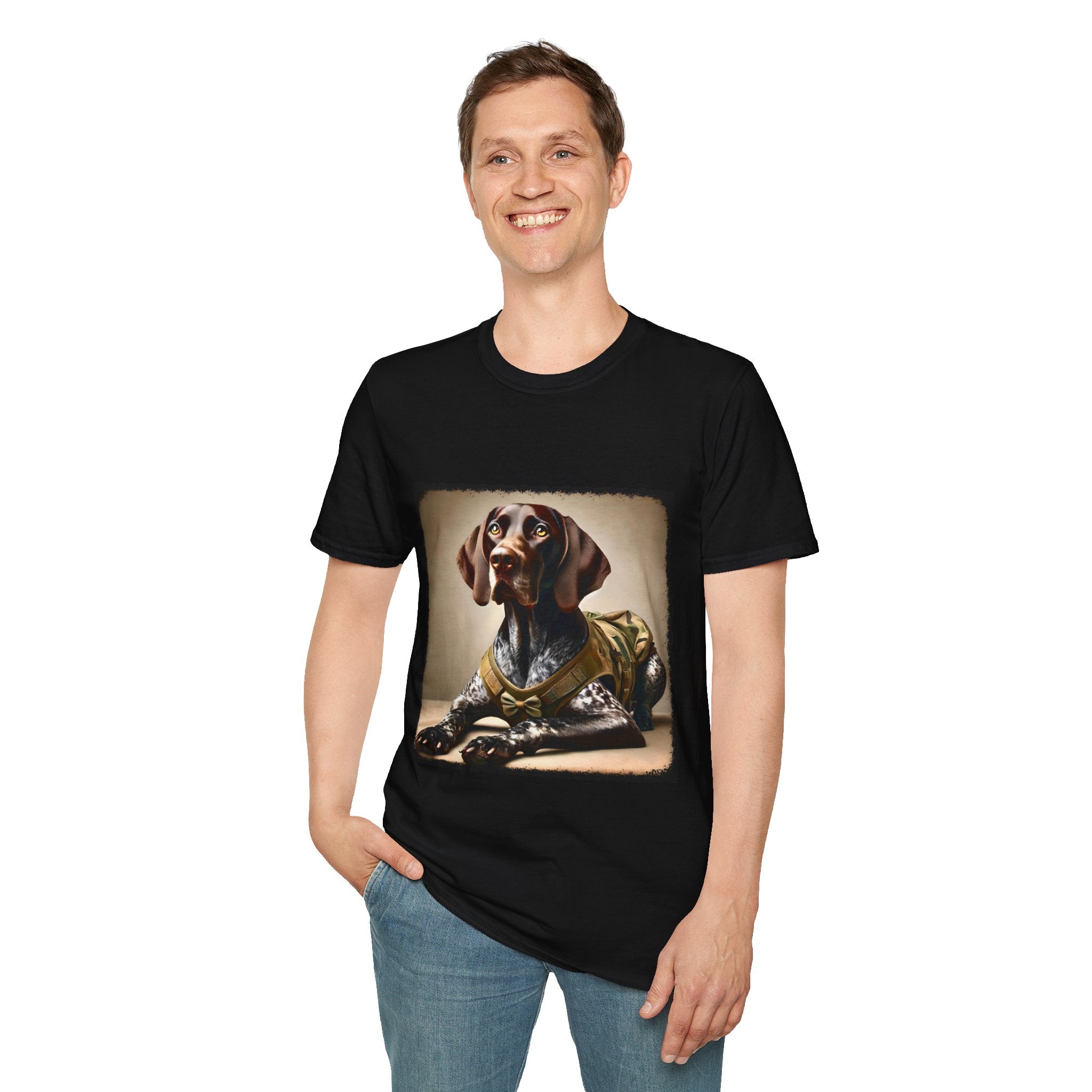 German Shorthaired Pointer Camo Doll | Unisex Dog T-Shirt