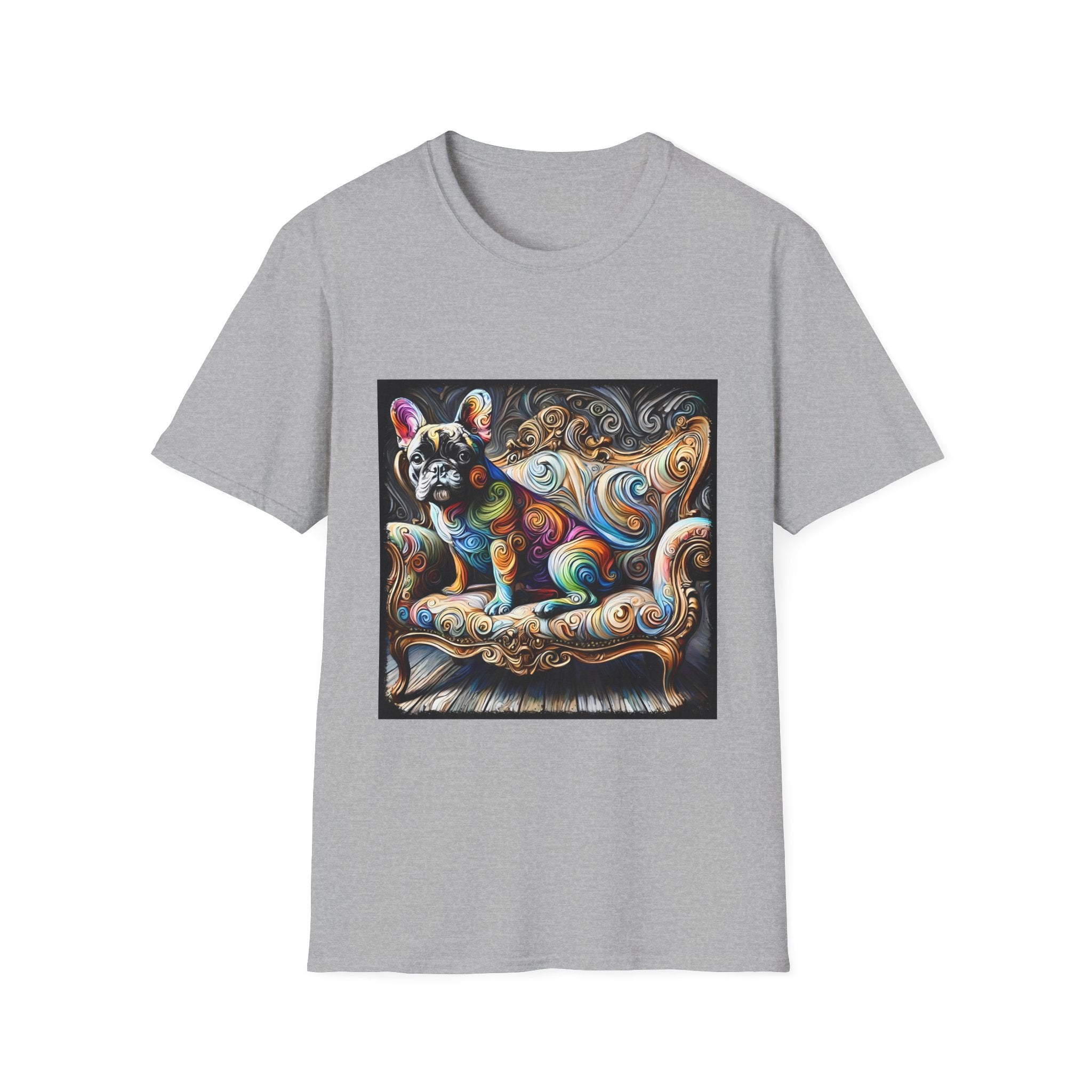 French Bulldog Shirt | Multicolor Swirl Dog Lover Tee