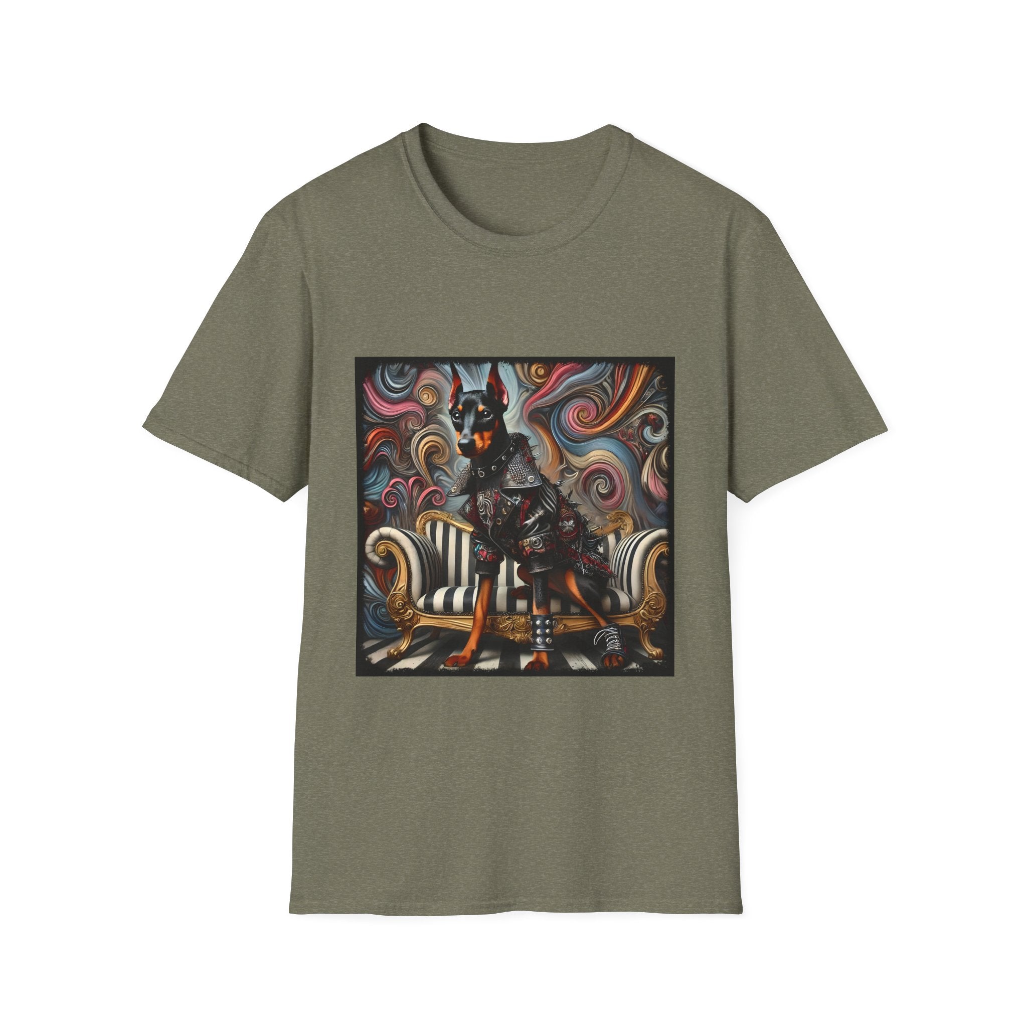 Doberman Pinscher Edgy Rocker | Unisex Dog T-Shirt