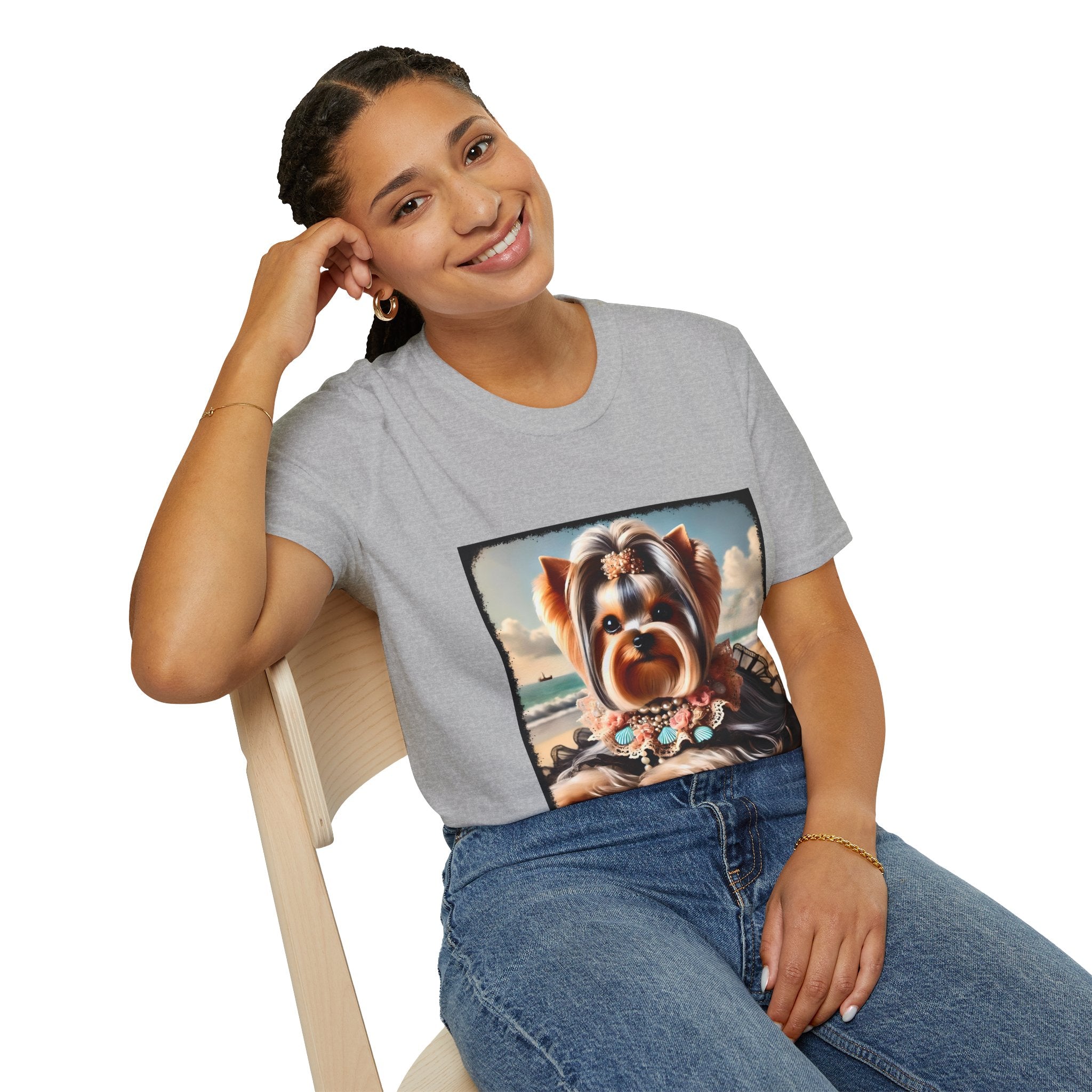 Yorkshire Terrier Beach Beauty | Unisex Dog T-Shirt