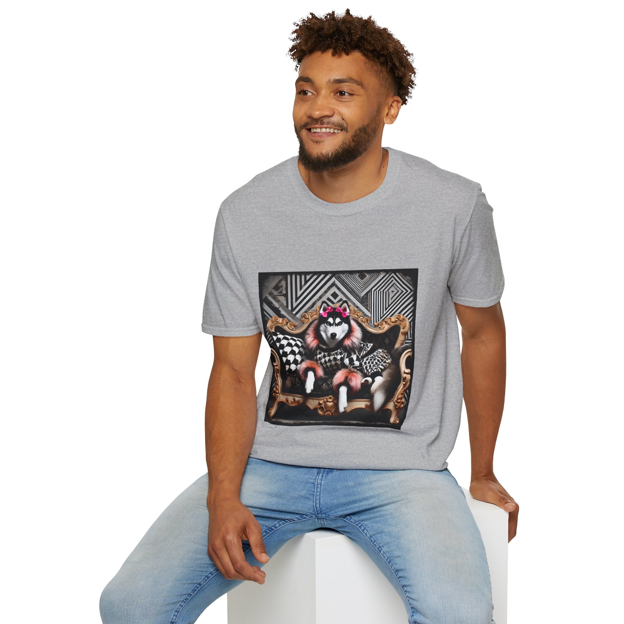 Siberian Husky Fierce Fashionista | Unisex Dog T-Shirt