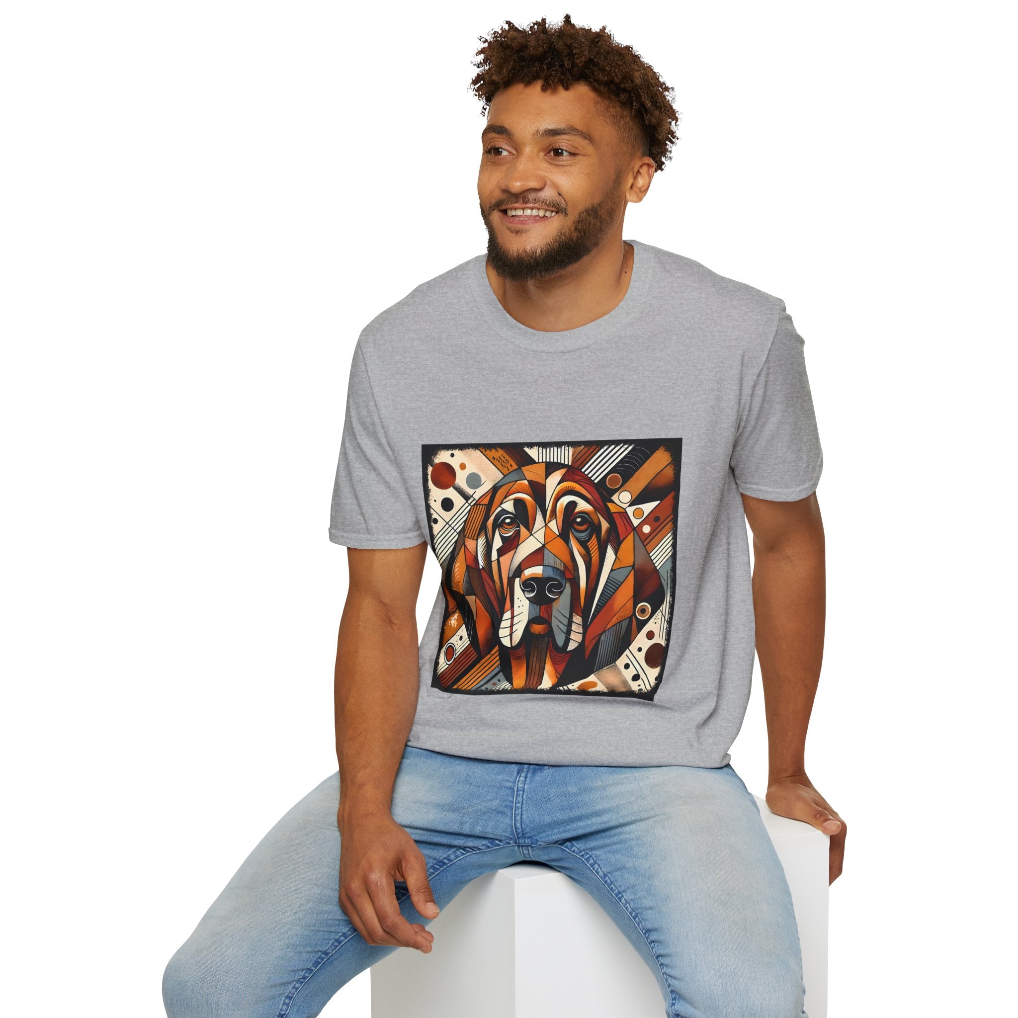 Bloodhound Bold Geometric | Unisex Dog T-Shirt