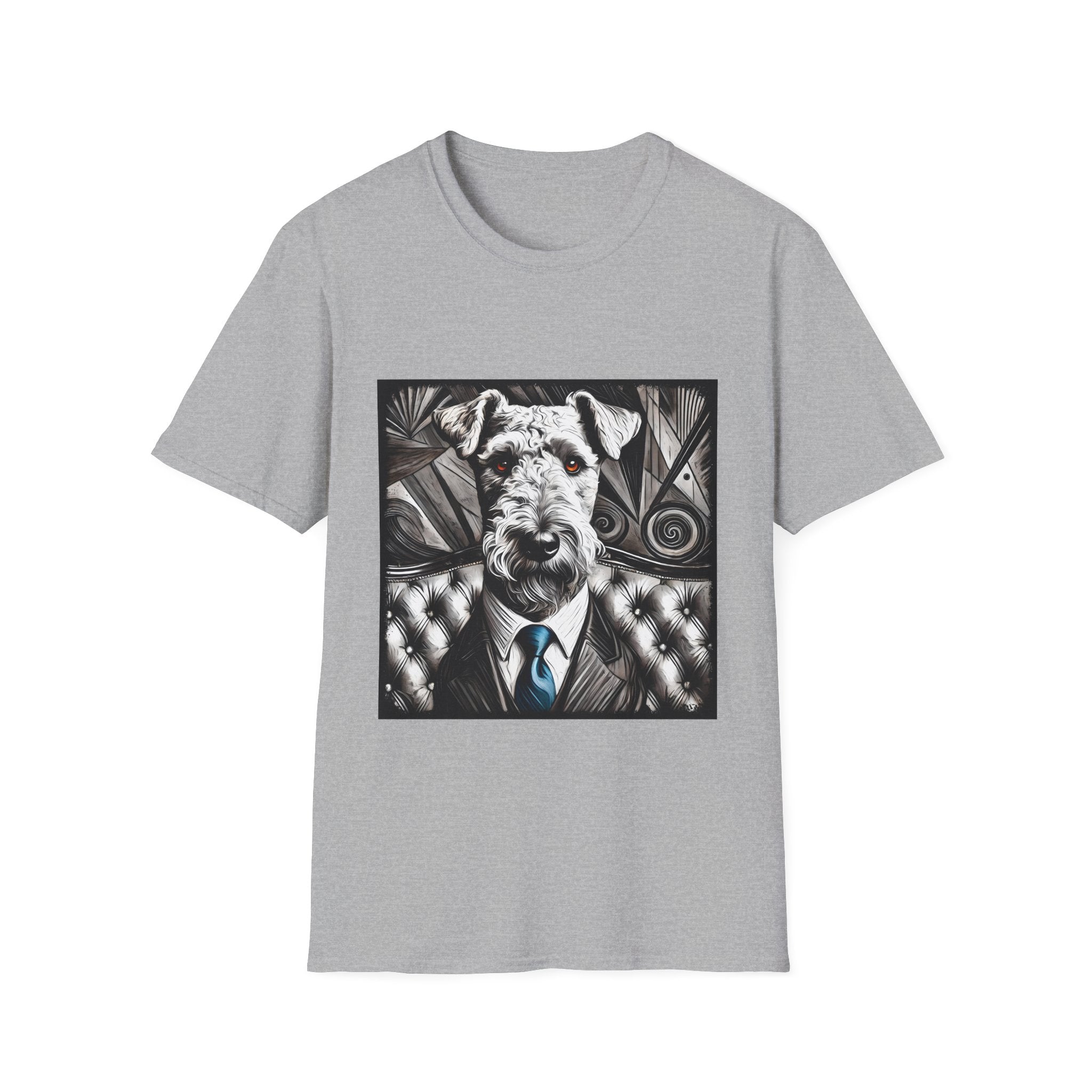 Airedale Terrier Shirt | B&W Bold Eyes Dog Lover Tee