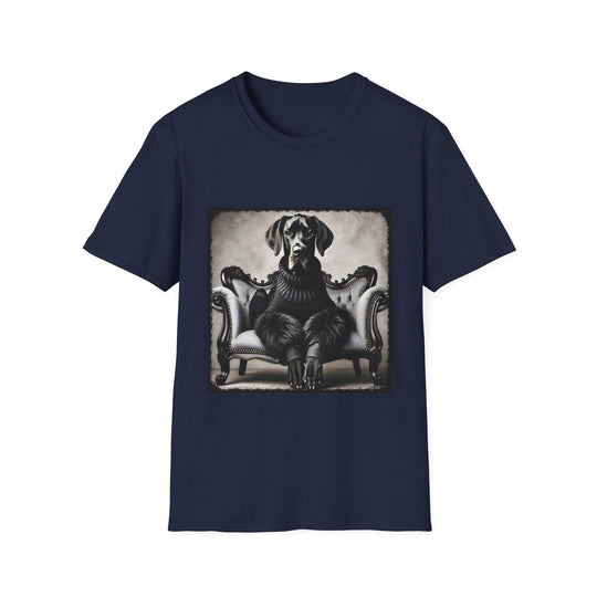 Great Dane Grand Dame design dog lover unisex t-shirt in navy