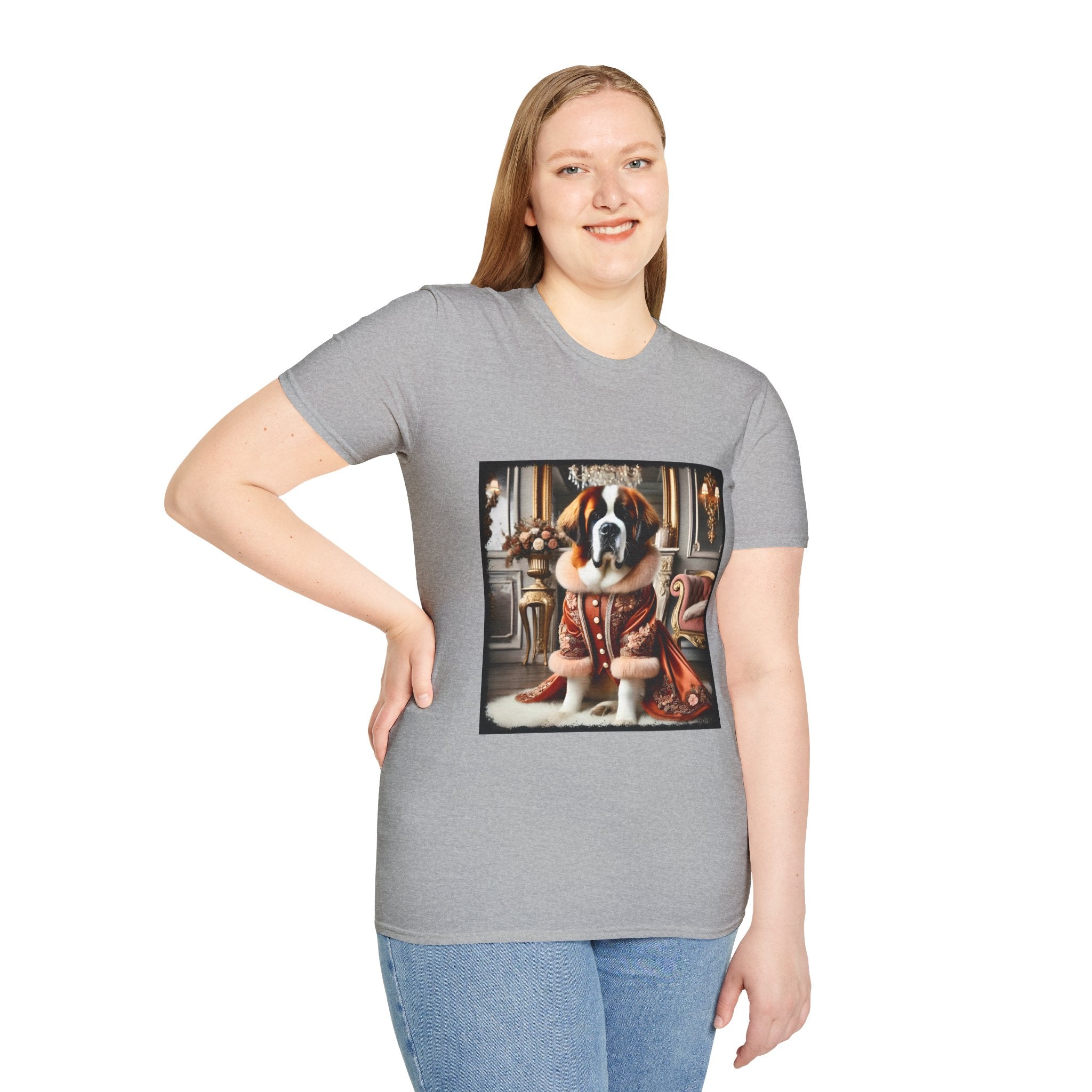 Saint Bernard Bougie Babe | Unisex Dog T-Shirt