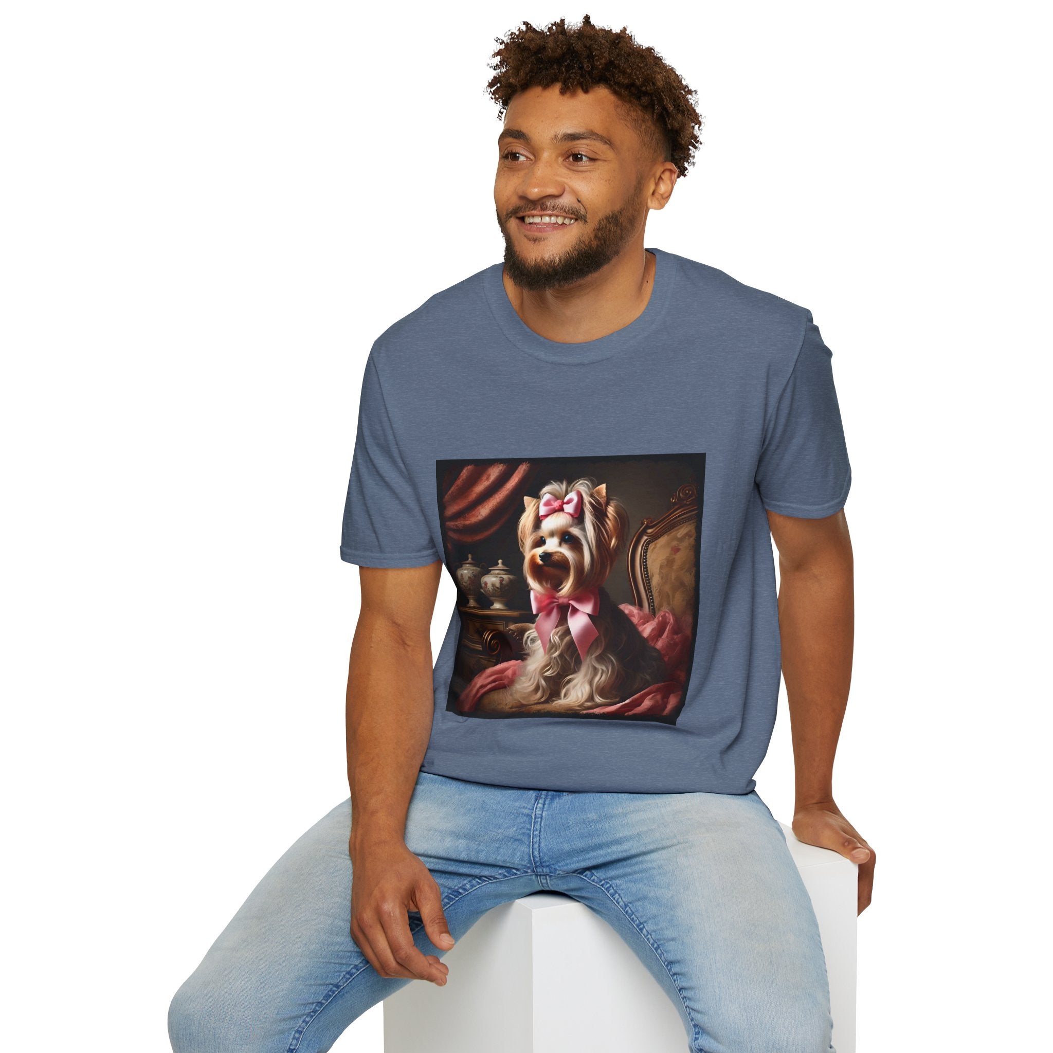 Yorkshire Terrier Pink Bow Princess | Unisex Dog T-Shirt