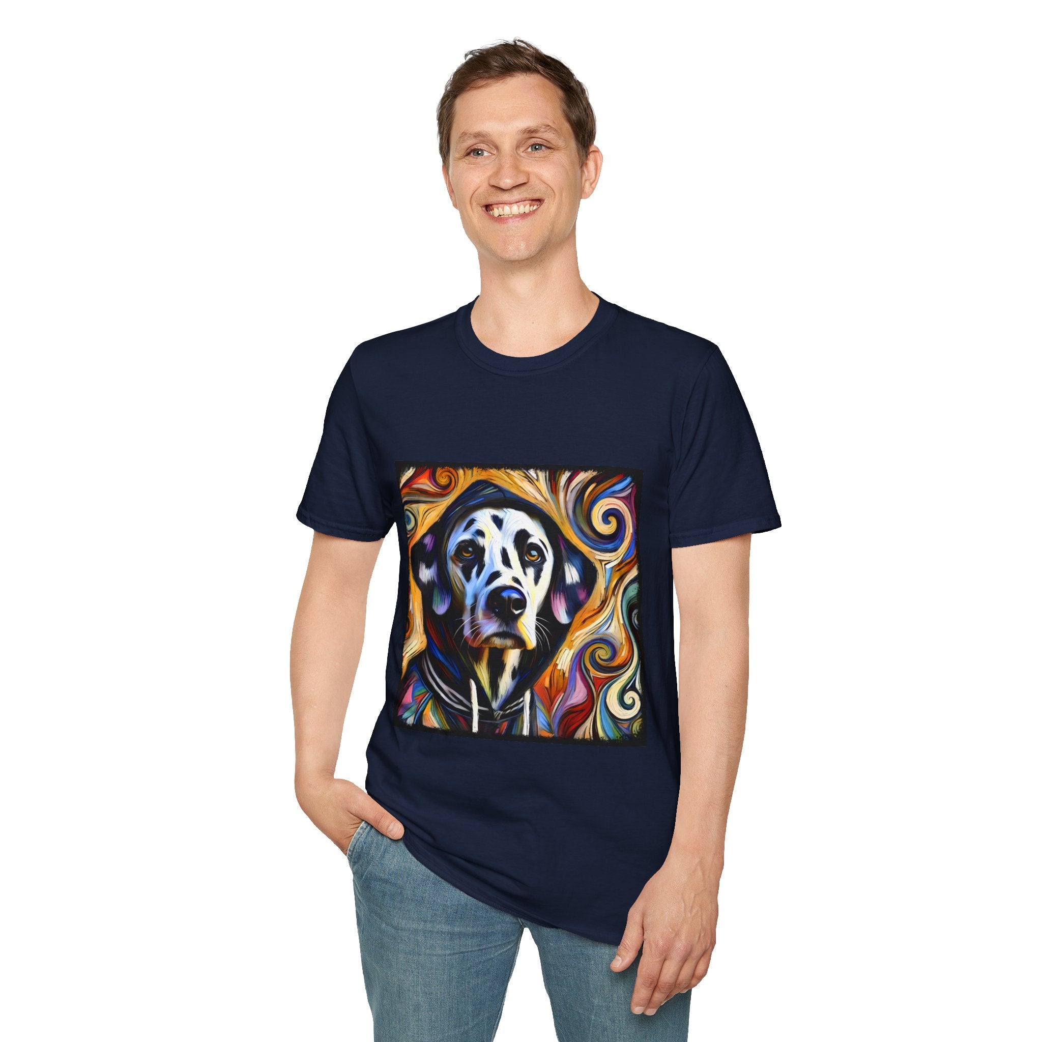 Dalmatian Relaxed Swirl | Unisex Dog T-Shirt