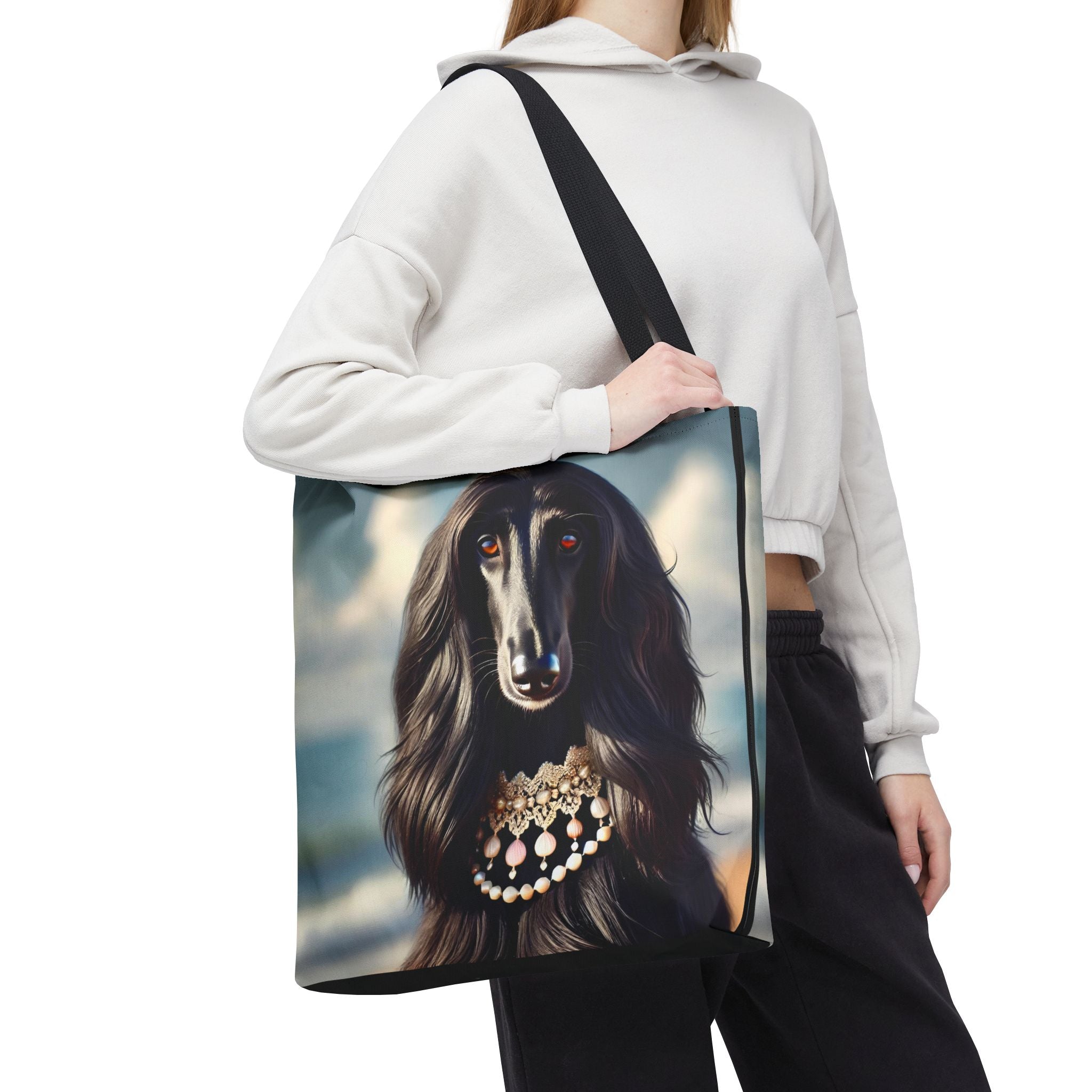 Afghan Hound Tote Bag | Beach Bombshell Dog Lover Gift