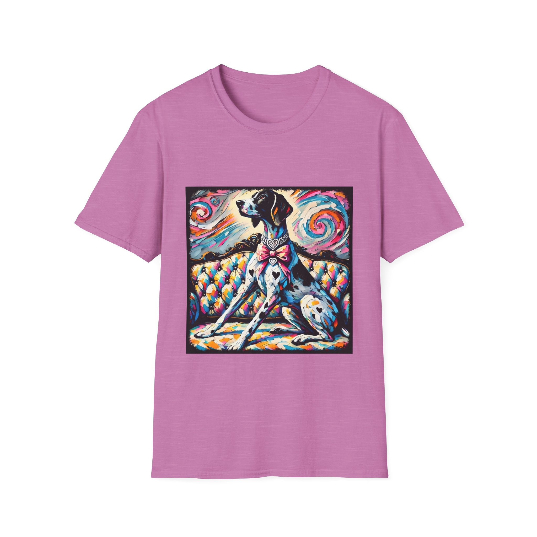German Shorthaired Pointer Diamond Heart Swirl | Unisex Dog T-Shirt
