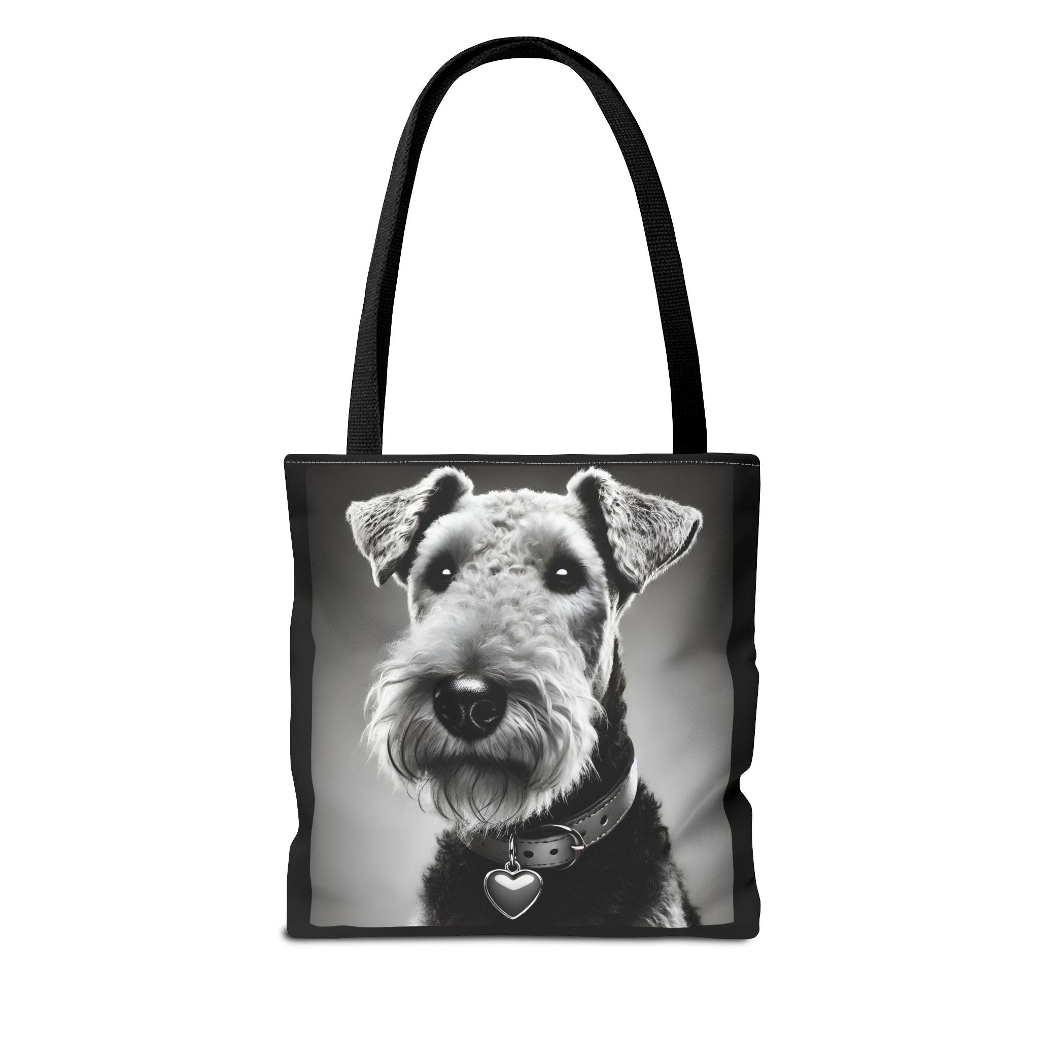 Airedale Terrier Tote Bag | Heart Charm Dog Lover Gift