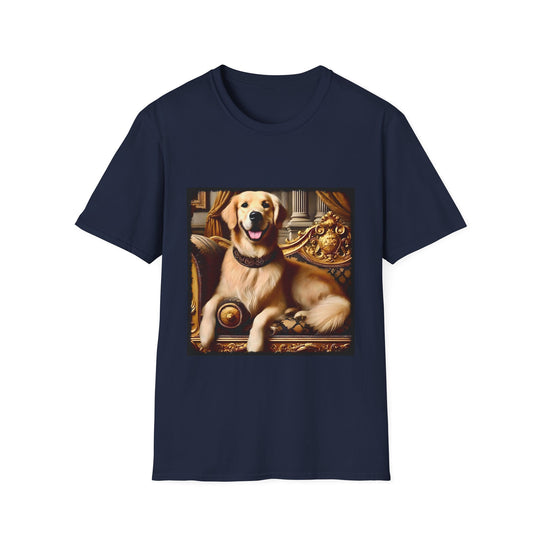 Golden Retriever Golden Joy design dog lover unisex t-shirt in navy