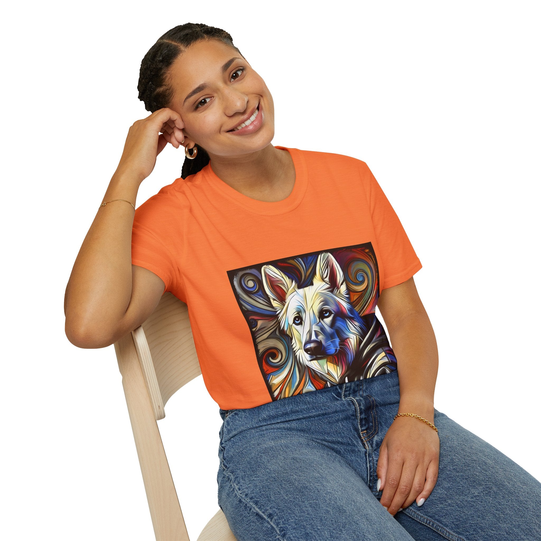 German Shepherd Hoodie Swirl | Unisex Dog T-Shirt