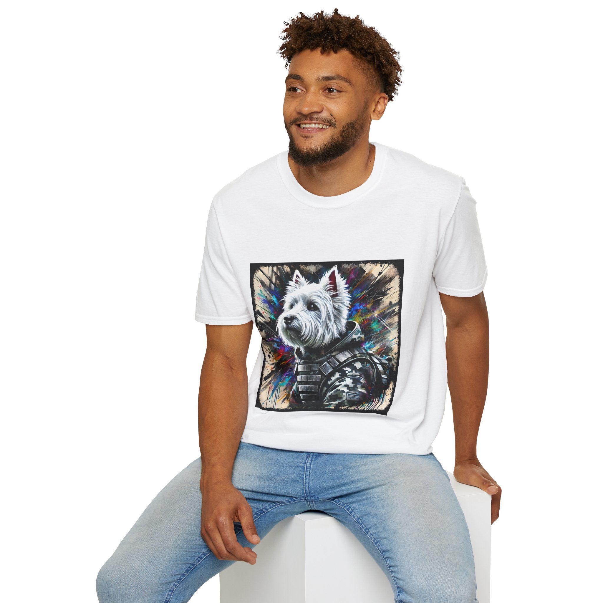 West Highland White Terrier Bold Camo Classic | Unisex Dog T-Shirt