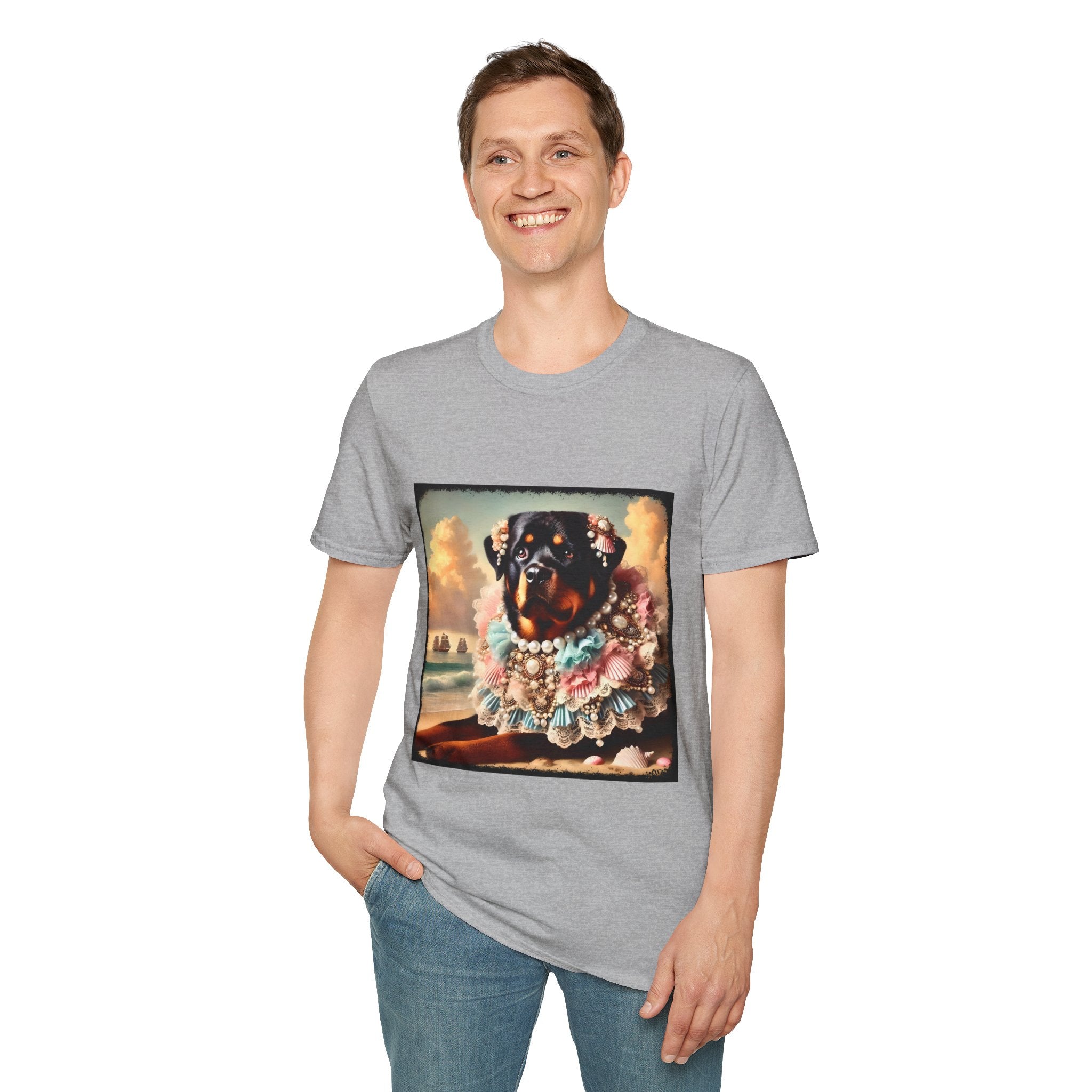 Rottweiler Beach Beauty | Unisex Dog T-Shirt