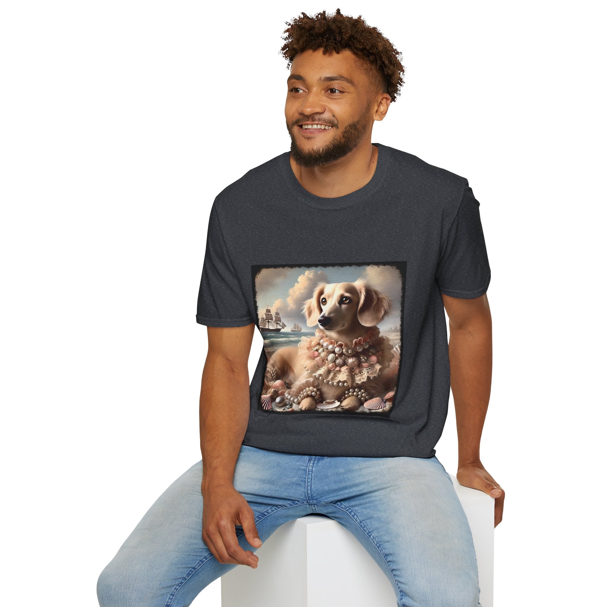 Dachshund Seashell Siren | Unisex Dog T-Shirt