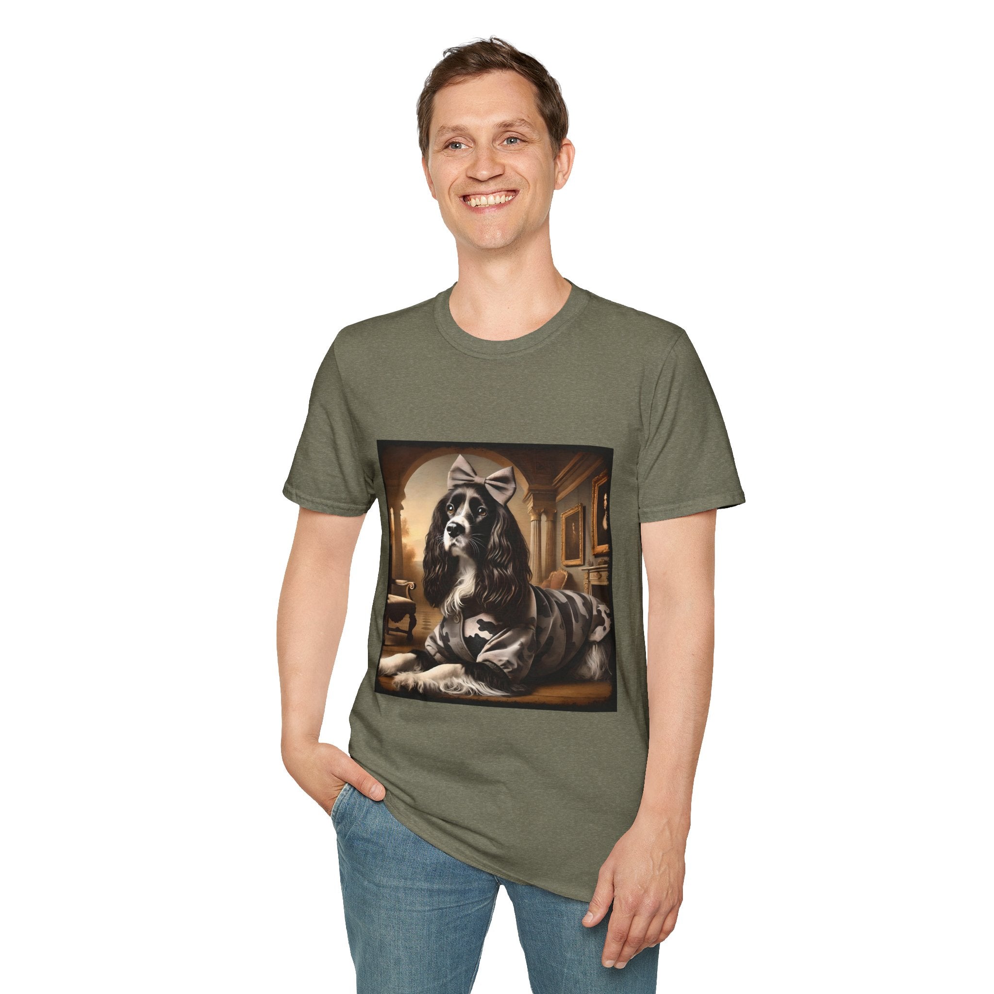 English Springer Spaniel Camo Cutie | Unisex Dog T-Shirt