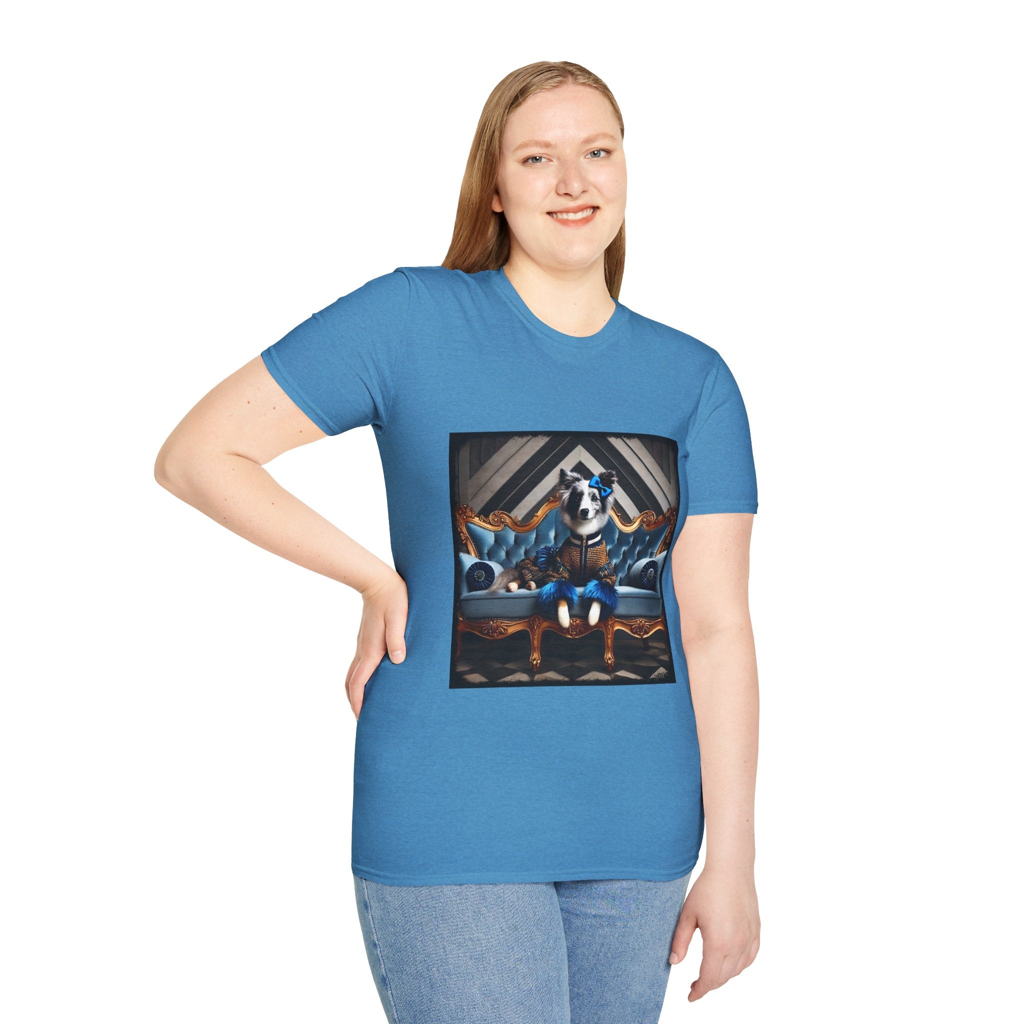 Border Collie Sapphire Chic | Unisex Dog T-Shirt