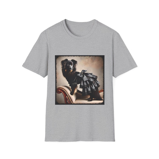Miniature American Shepherd Poised Rebel design dog lover unisex t-shirt in sport grey