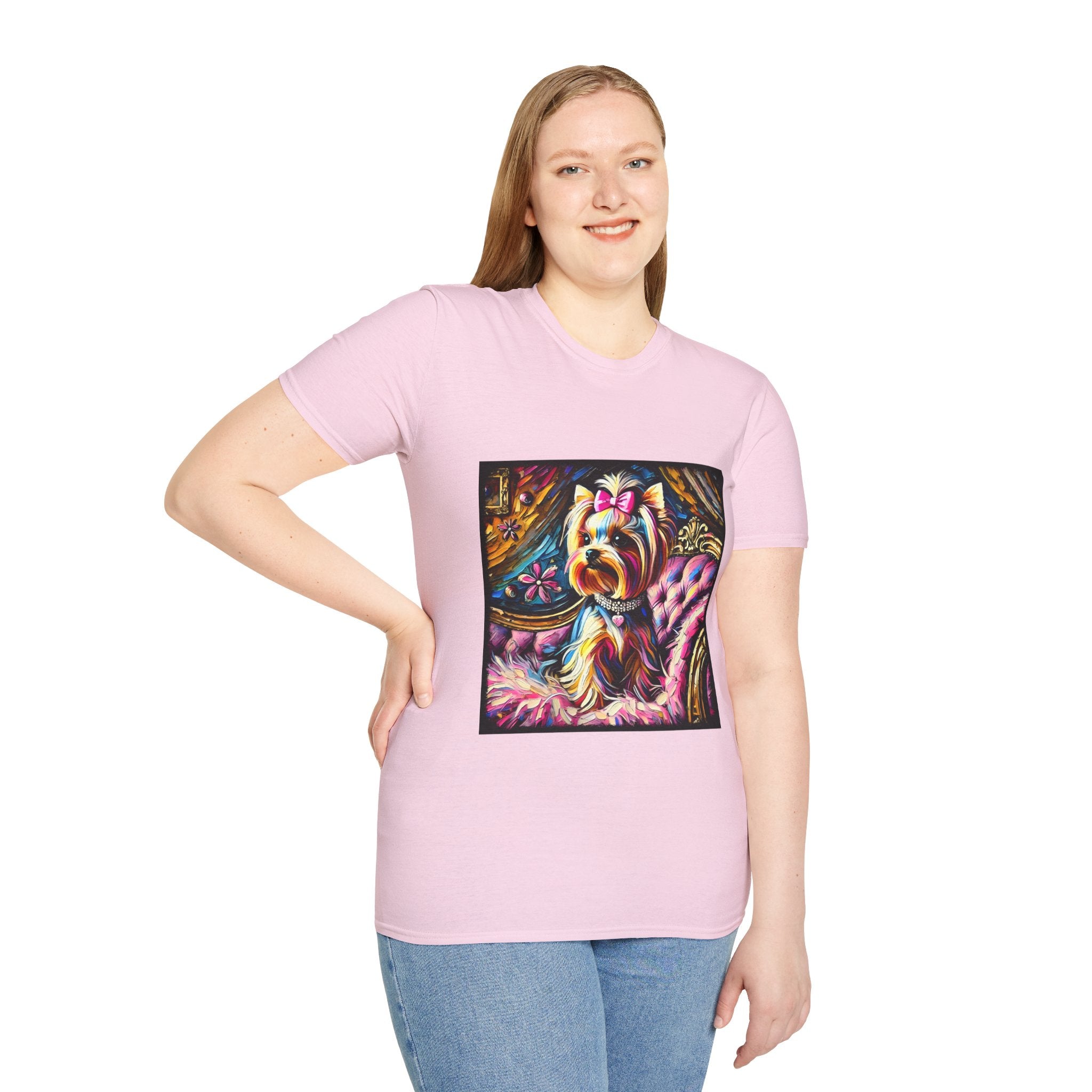 Yorkshire Terrier Pink Classic | Unisex Dog T-Shirt