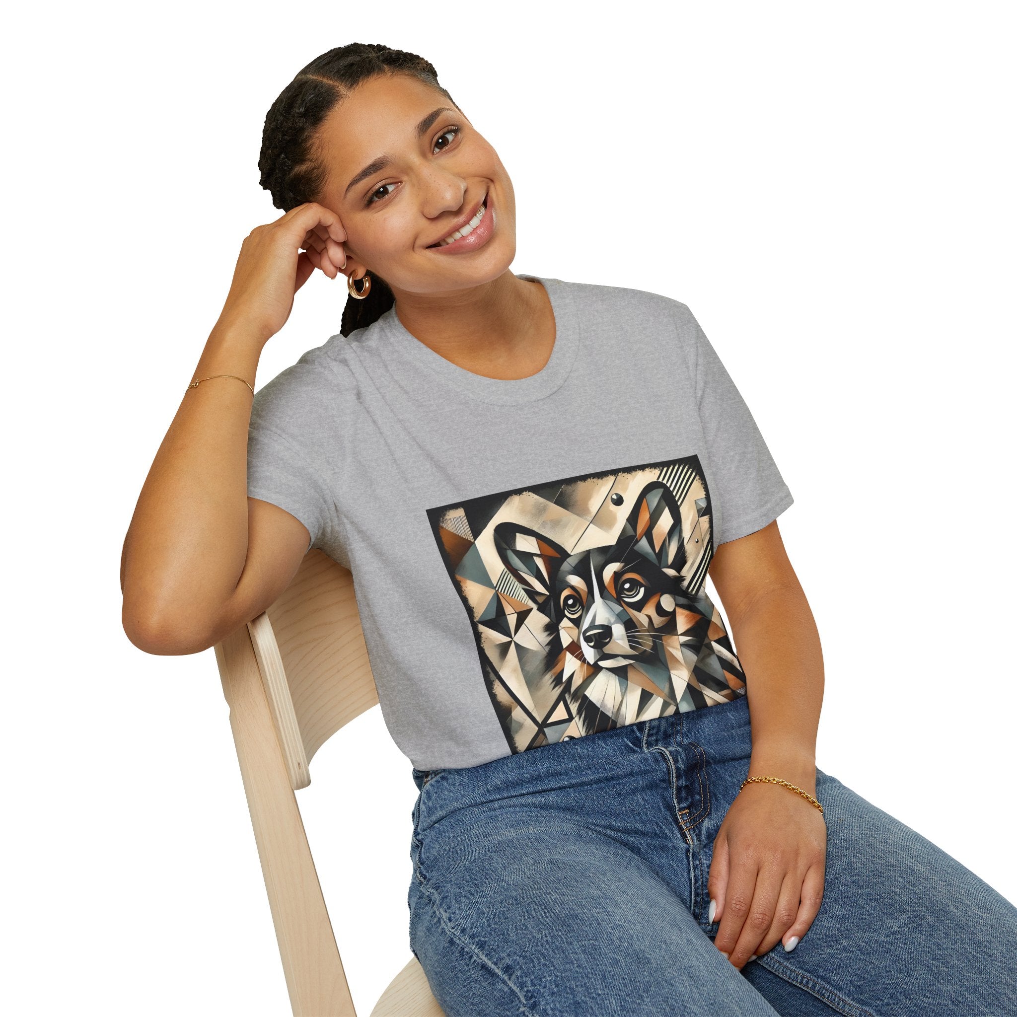 Pembroke Welsh Corgi Geometric | Unisex Dog T-Shirt