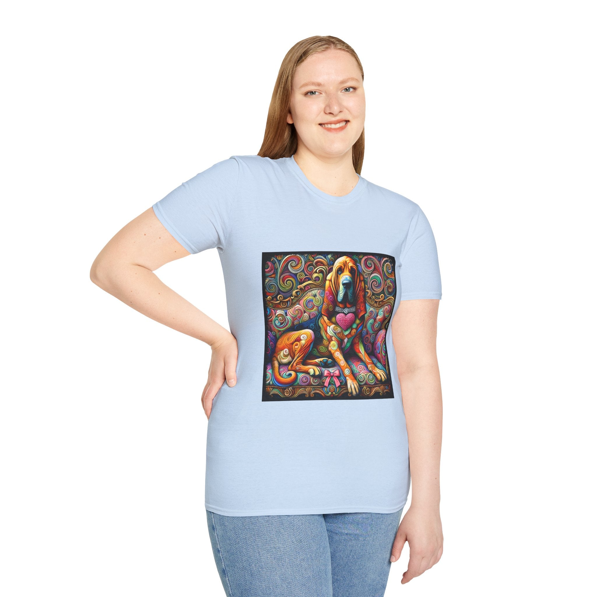 Bloodhound Love Swirl | Unisex Dog T-Shirt