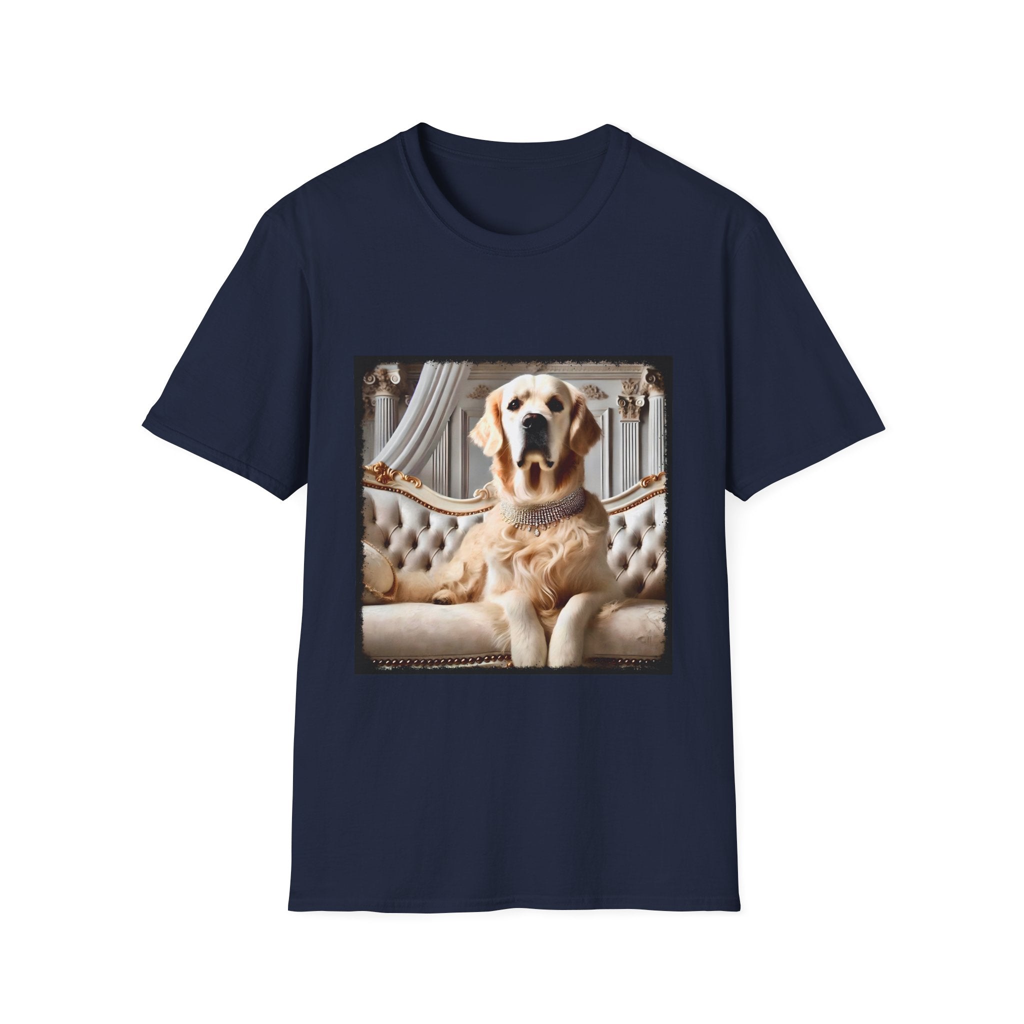 Golden Retriever Supreme Style design dog lover unisex t-shirt in navy