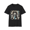 Aussiedoodle B&W Bold Tie | Unisex Dog T-Shirt