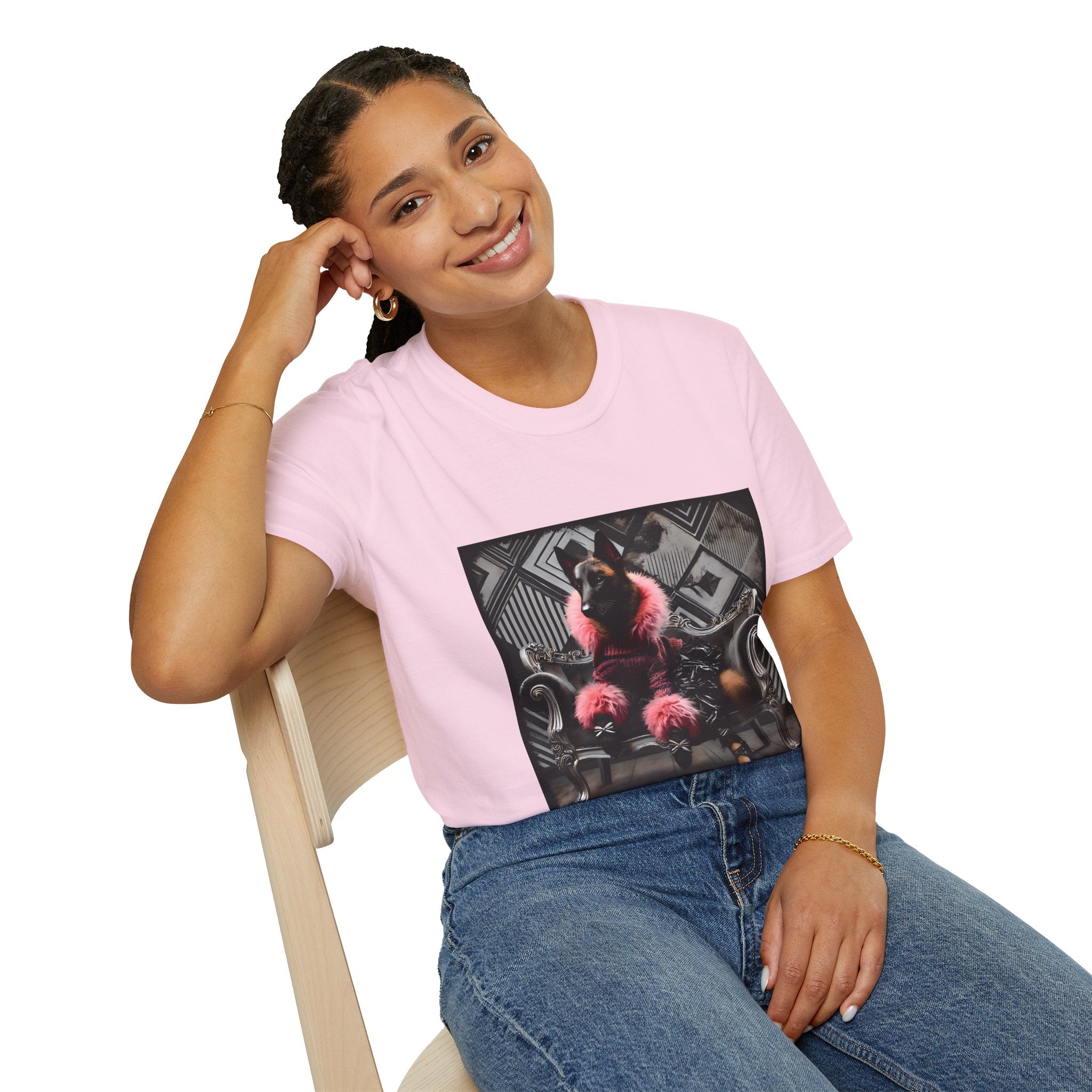 Belgian Malinois Chic Rocker | Unisex Dog T-Shirt