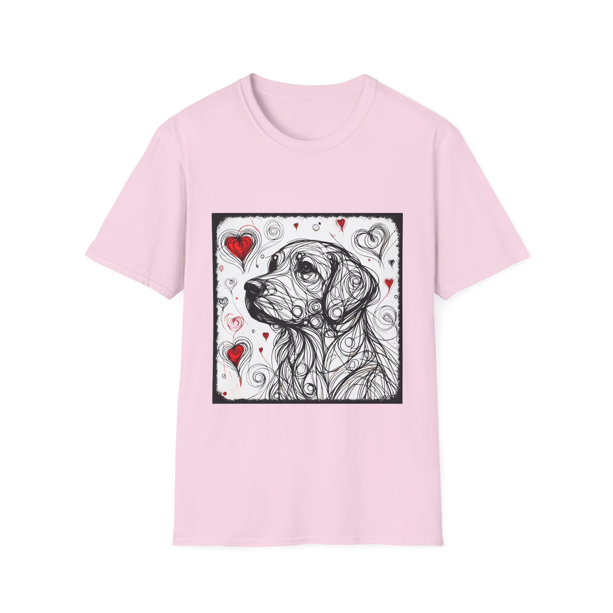 Golden Retriever Shirt | Bold Heart Sketch Dog Lover Tee