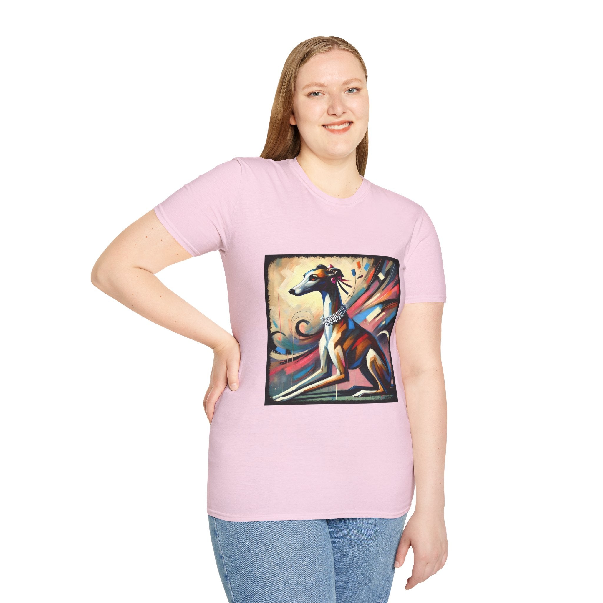 Greyhound Bold Pastel Classic  | Unisex Dog T-Shirt