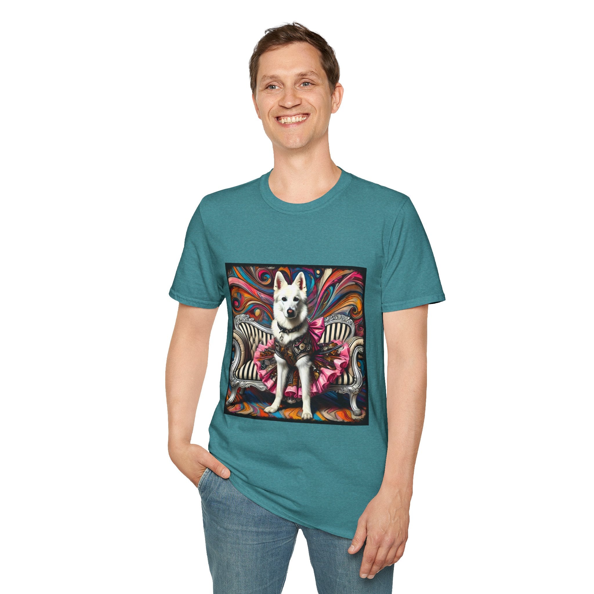 German Shepherd Pink Rocker | Unisex Dog T-Shirt