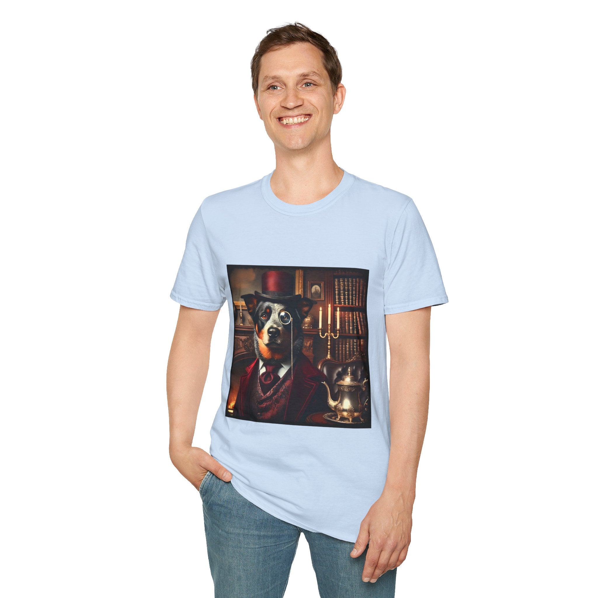 Australian Cattle Dog Mister Monacle | Unisex Dog T-Shirt