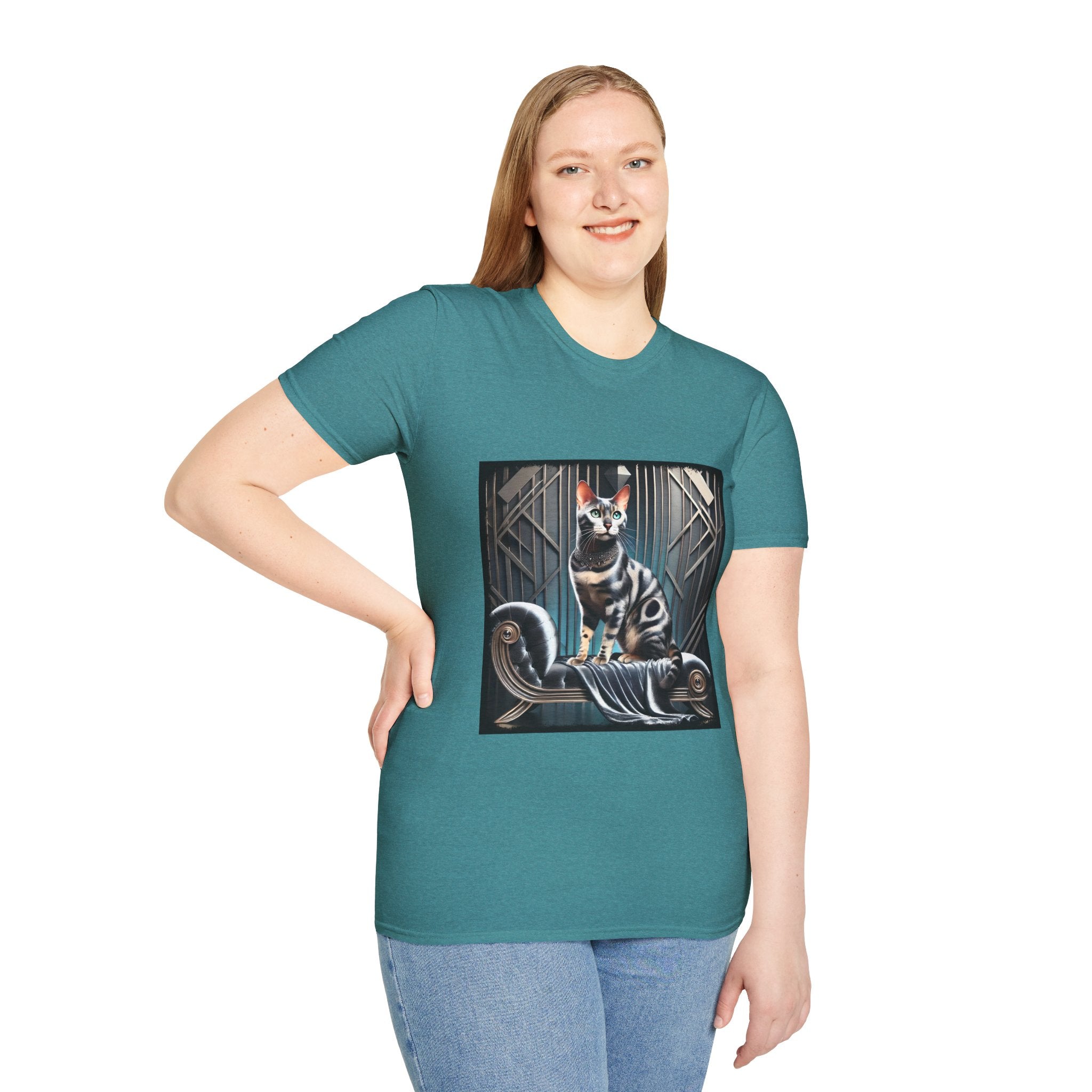 Bengal Cat Silver Icon | Unisex Cat T-Shirt