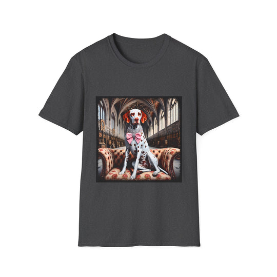 Dalmatian Crown Jewel design dog lover unisex t-shirt in dark heather