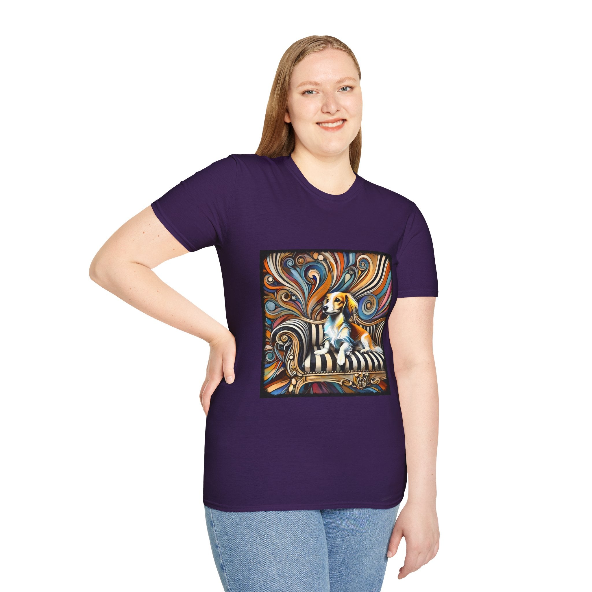 Dachshund Chic Swirl | Unisex Dog T-Shirt