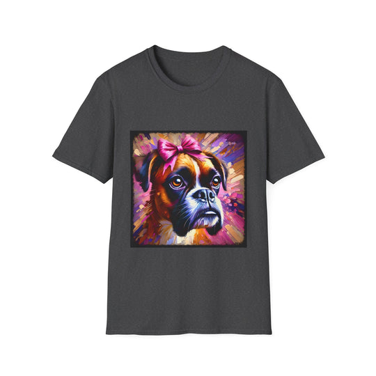 Boxer Stunning Classic design dog lover unisex t-shirt in dark heather