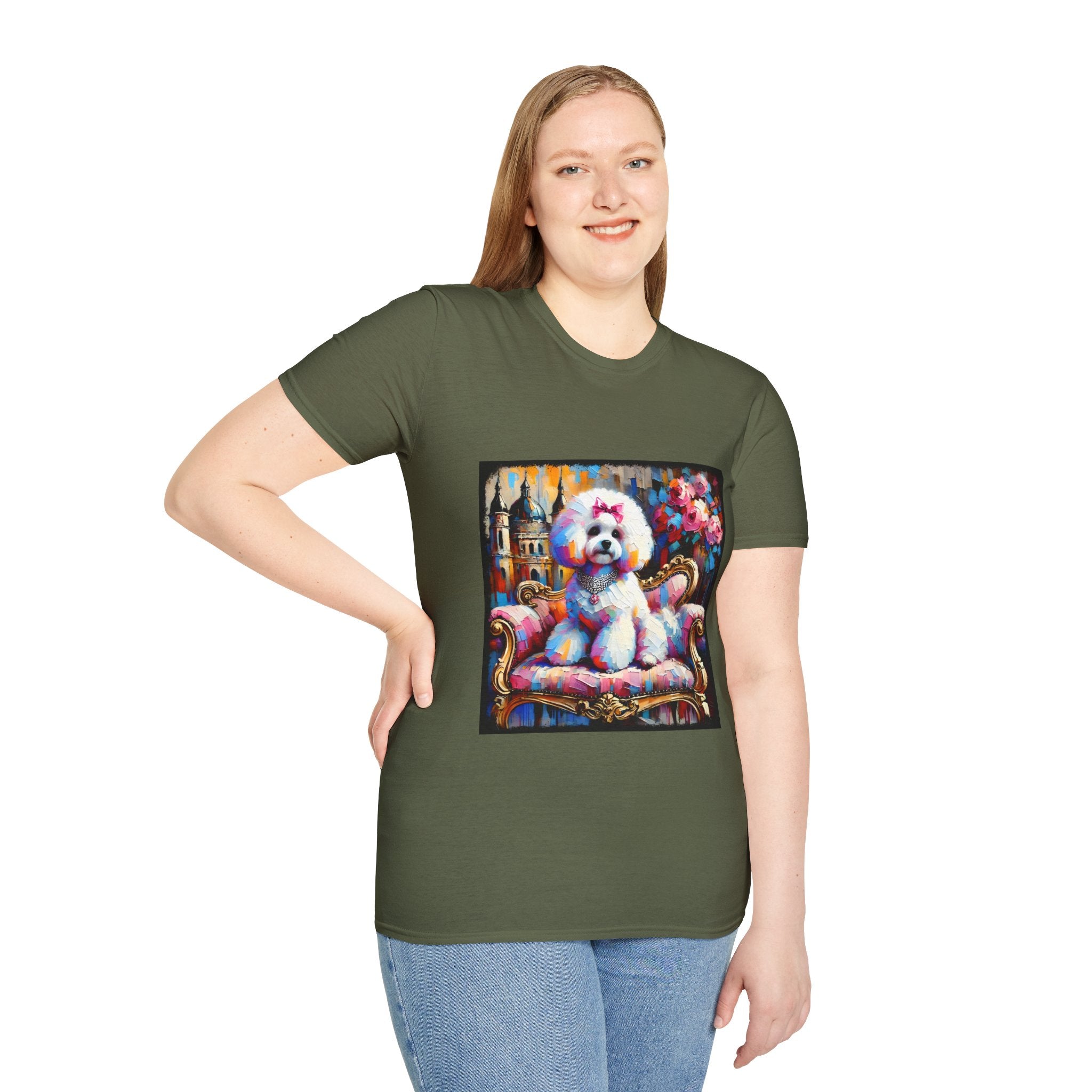 Bichon Frise diamond Princess Classic | Unisex Dog T-Shirt