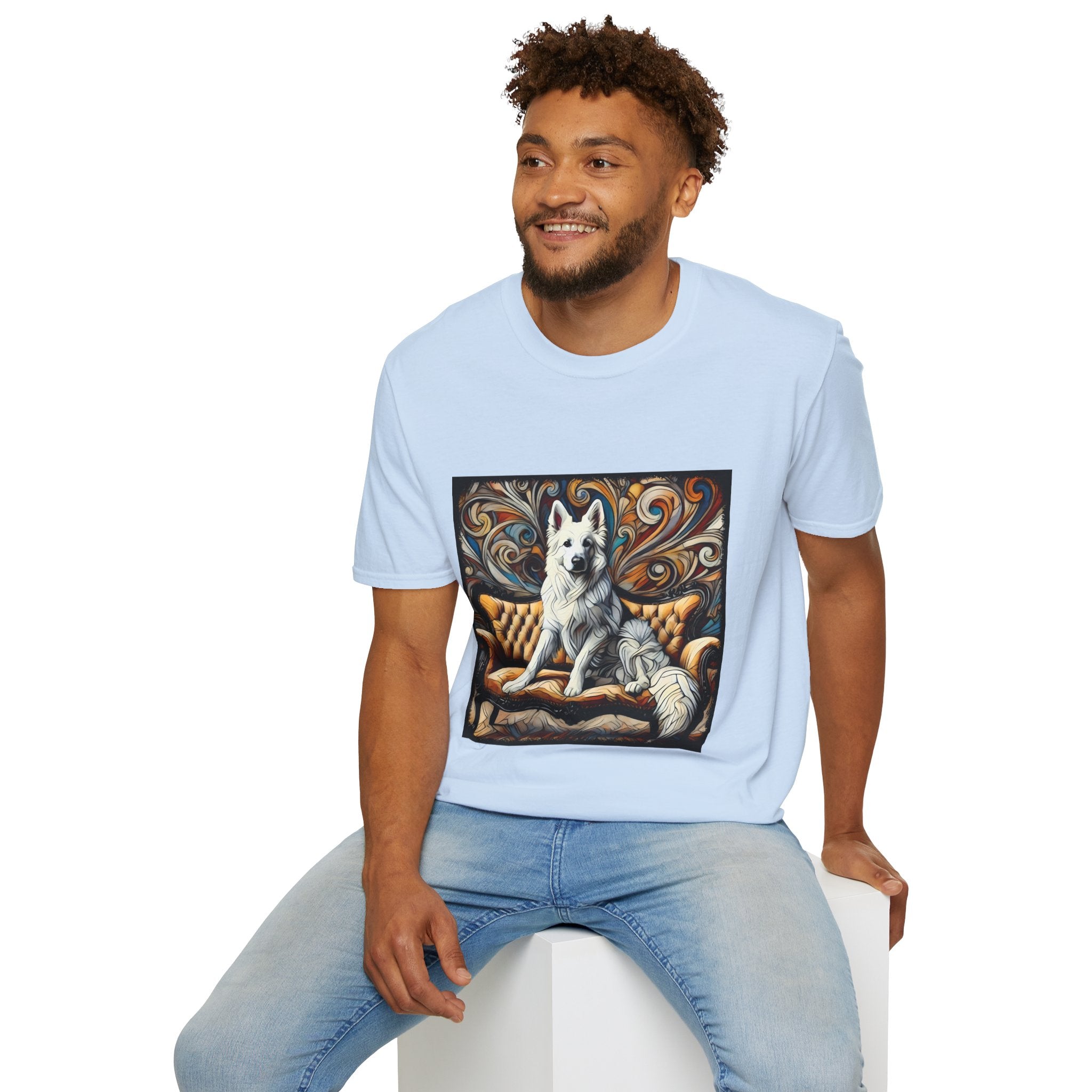 German Shepherd Bold Swirl | Unisex Dog T-Shirt