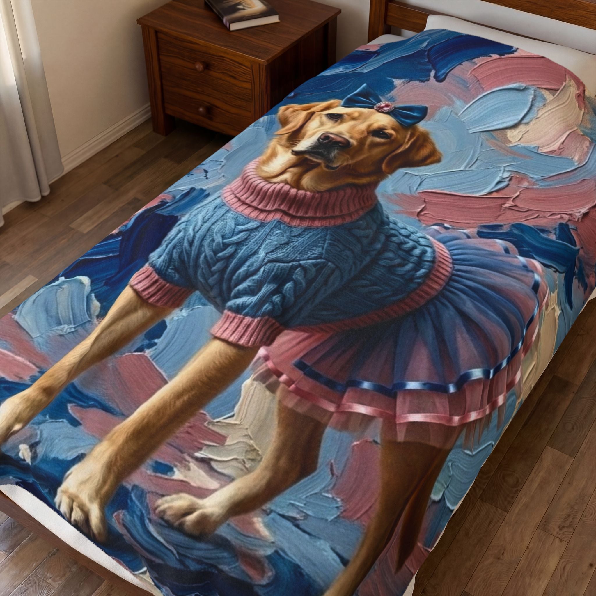 Labrador Retriever Blanket | Brushstroke Beauty Dog Lover Gift