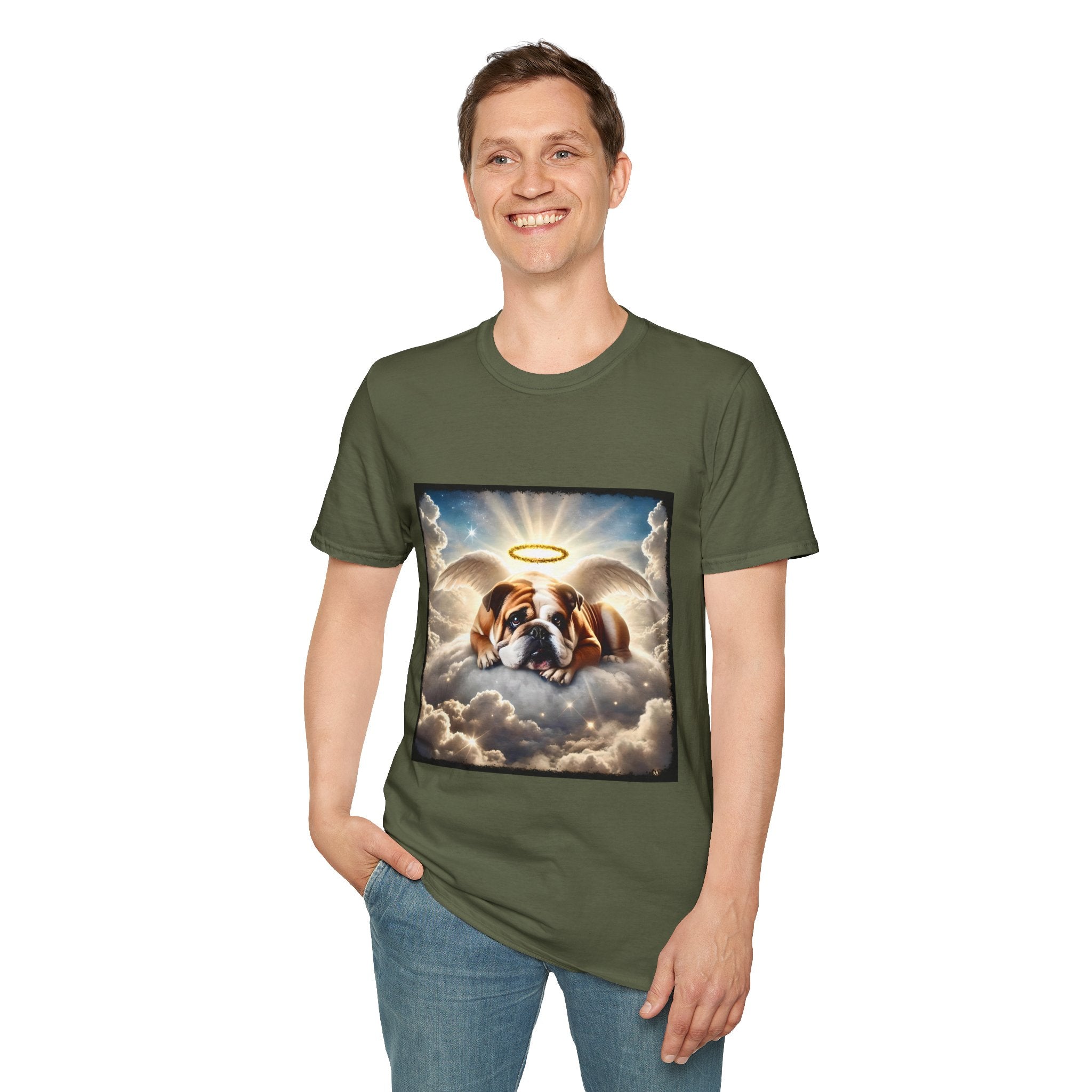Bulldog Angel Baby | Unisex Dog T-Shirt