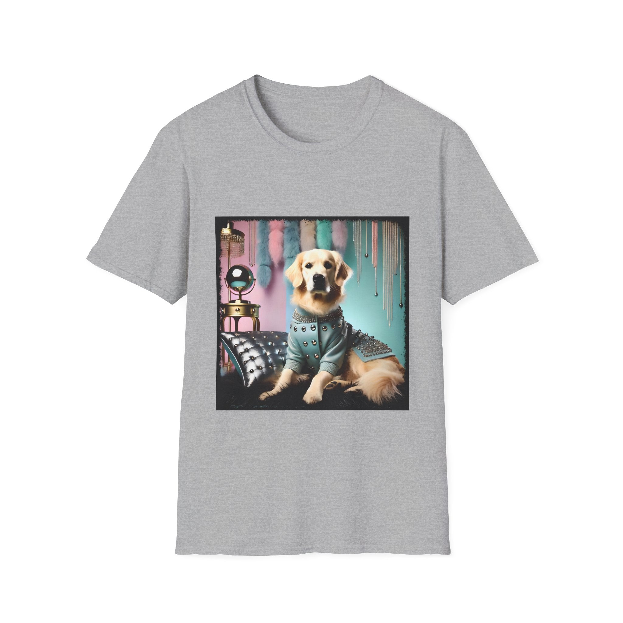 Golden Retriever Shirt | 80s Glam Gal Dog Lover Tee