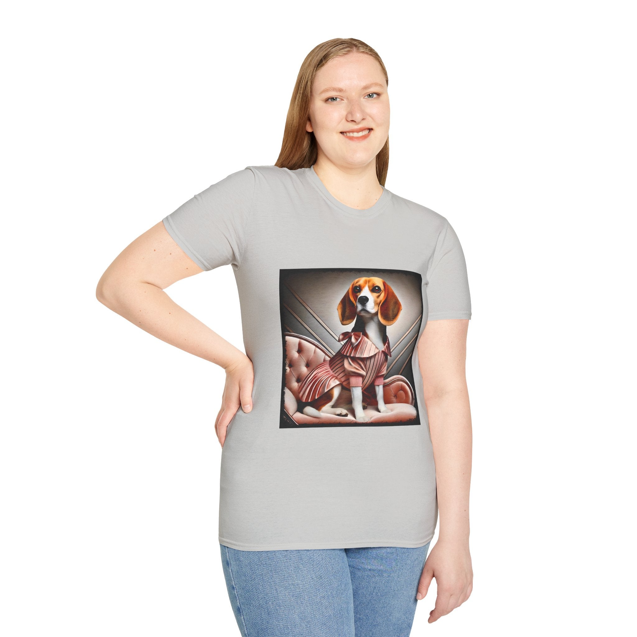 Beagle Peach Posh | Unisex Dog T-Shirt